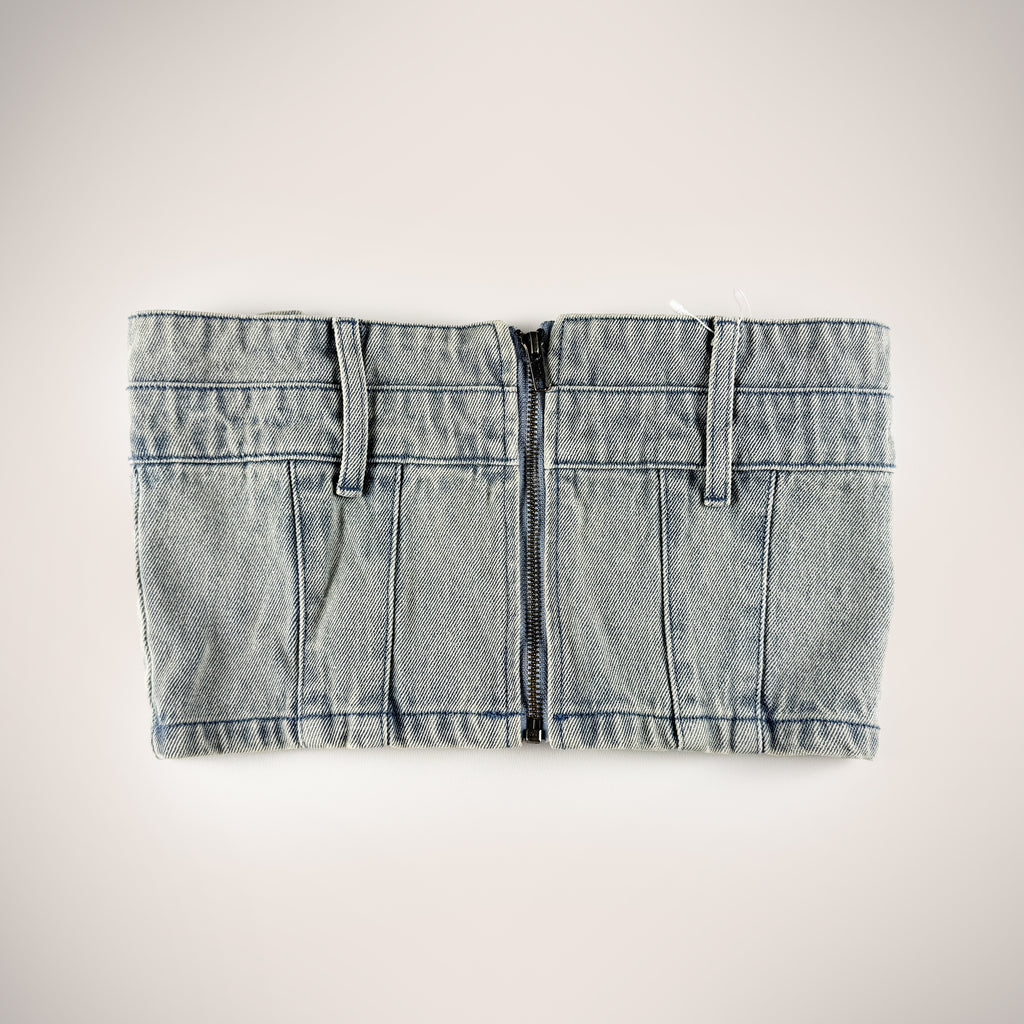 Atmos Pink Faded Denim Bustier (OS)
