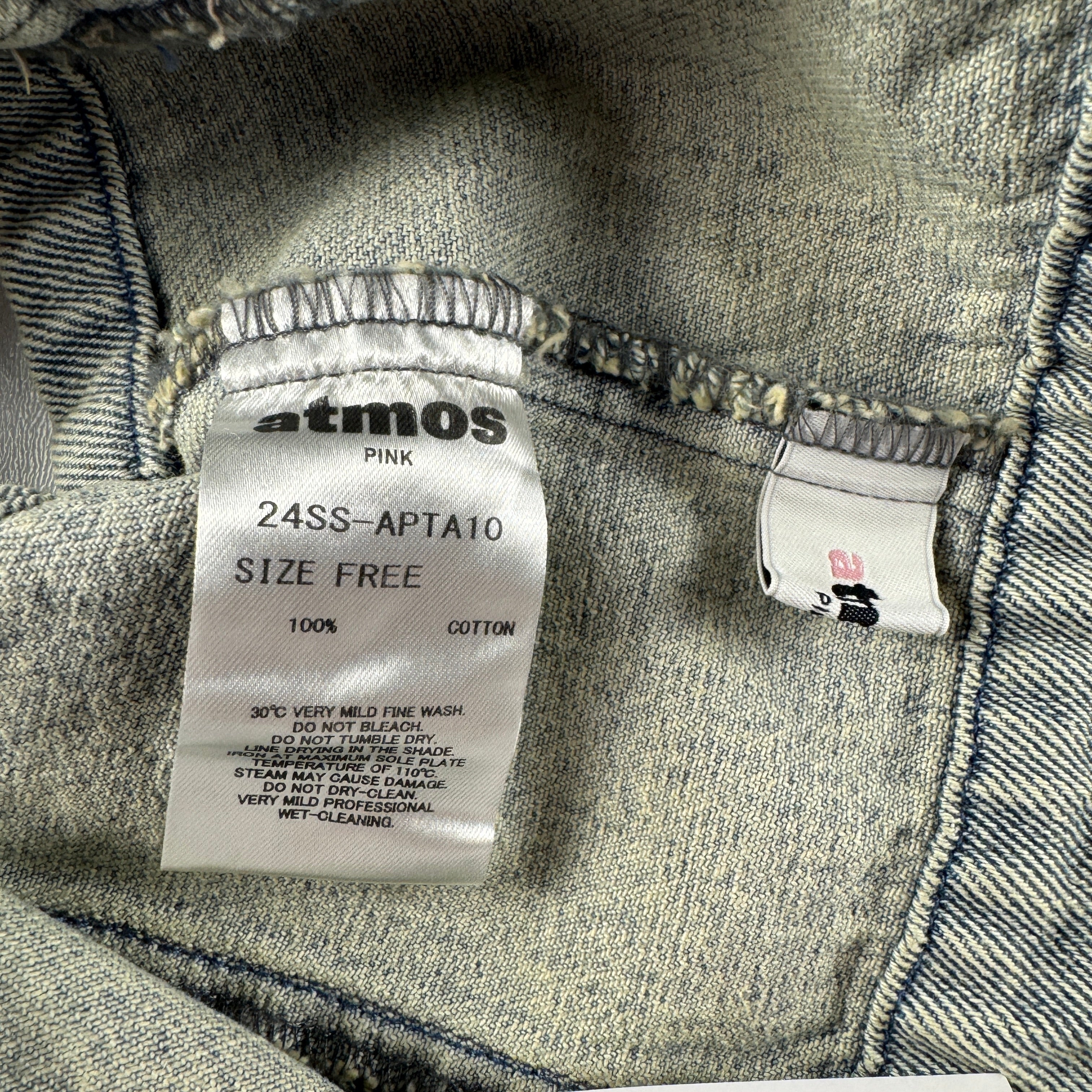 Atmos Pink Faded Denim Bustier (OS)