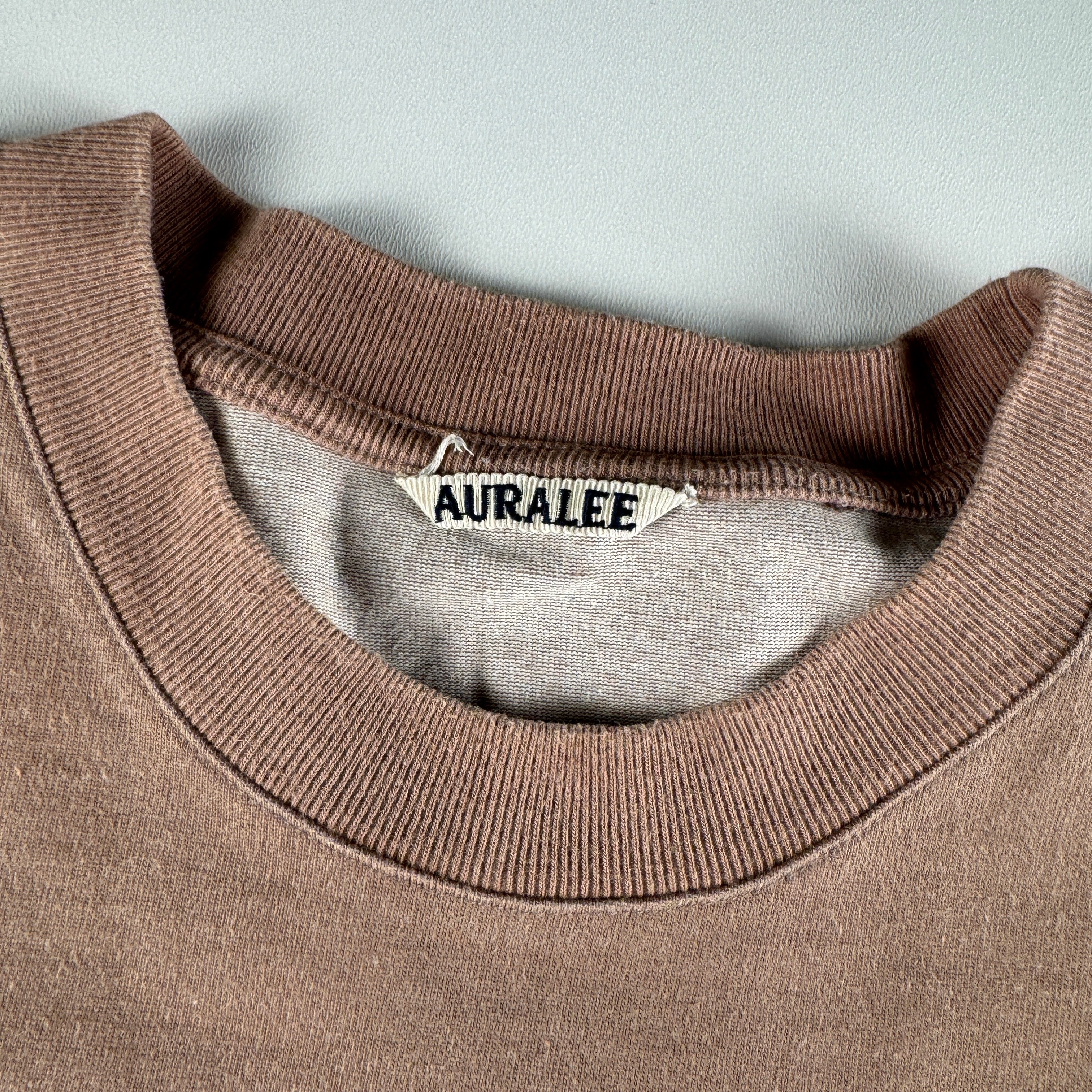 Auralee Stand-Up Brown Pocket Heavy Tee (5)