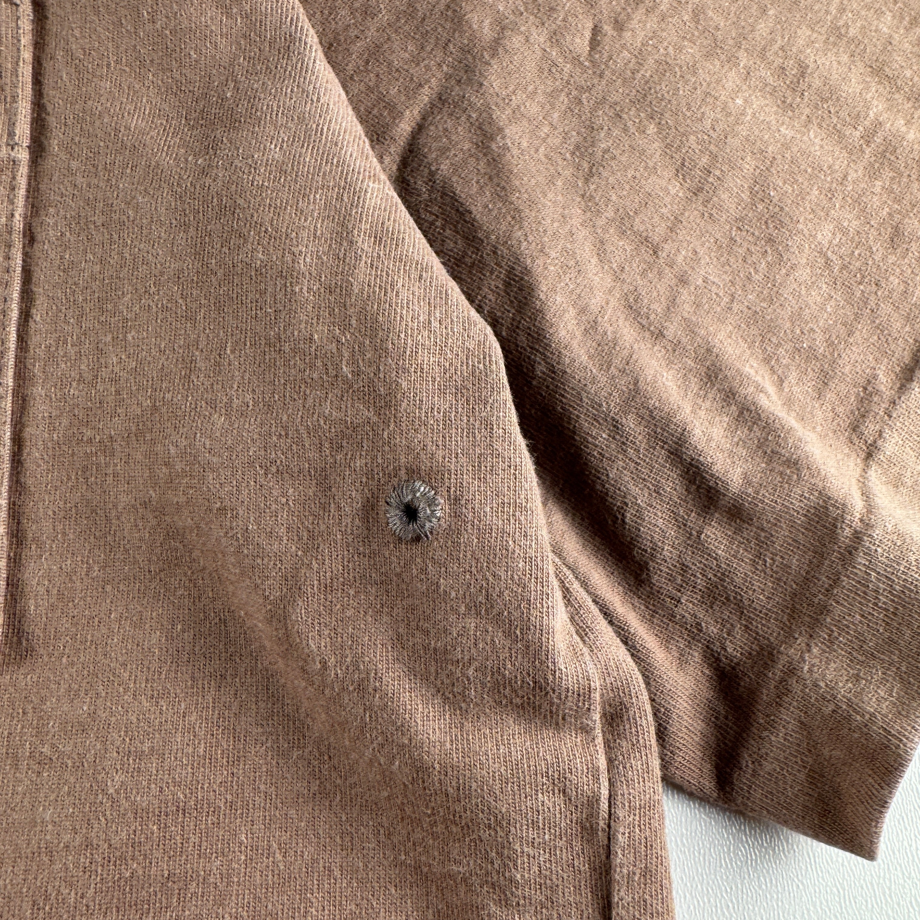 Auralee Stand-Up Brown Pocket Heavy Tee (5)