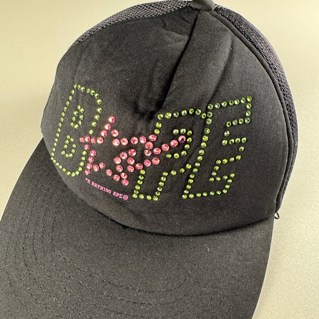 BAPE Swarovski Sta Logo Cap