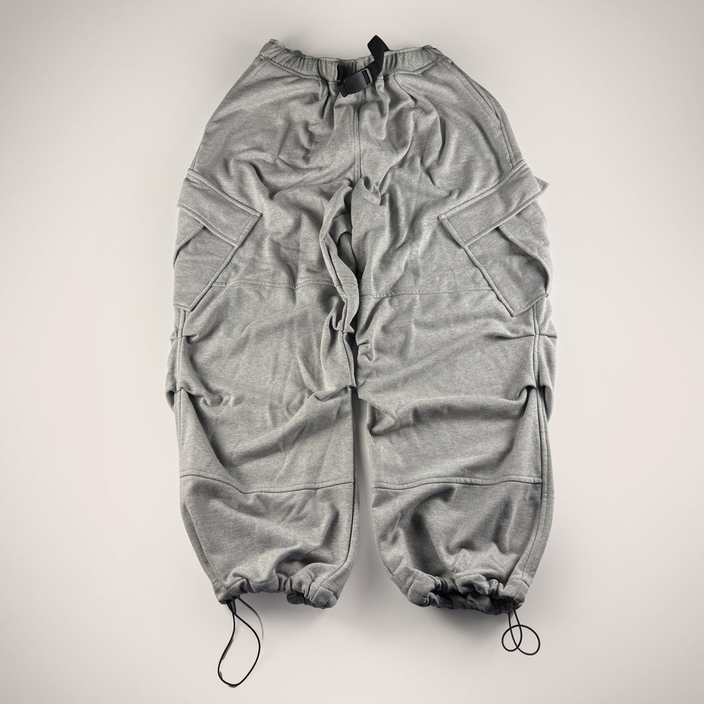 COLN Mud Parachute Grey Wide Sweat Pants (One Size)