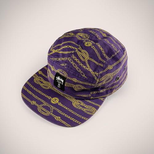 Stussy Gold Chains Purple Cap (OS)