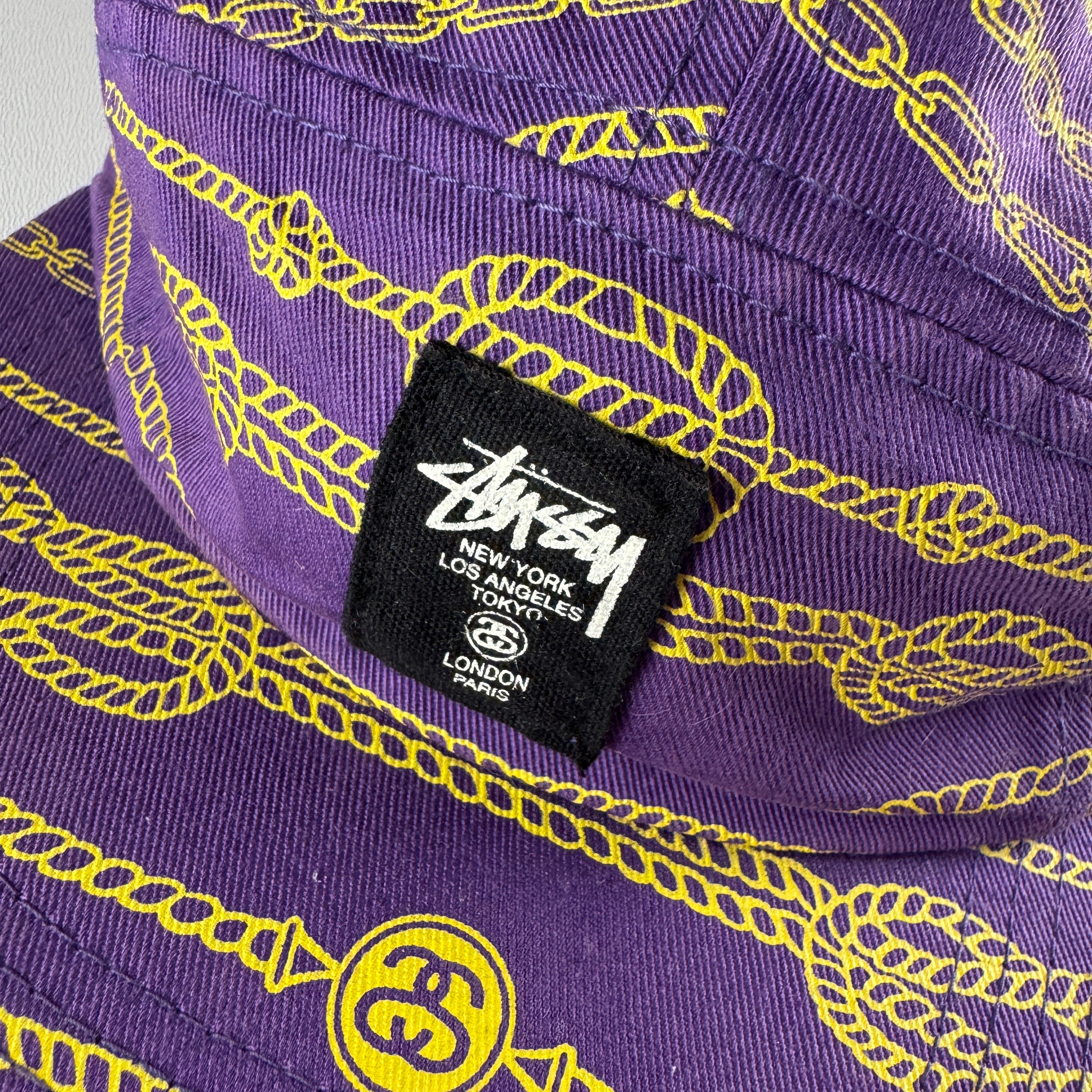 Stussy Gold Chains Purple Cap (OS)