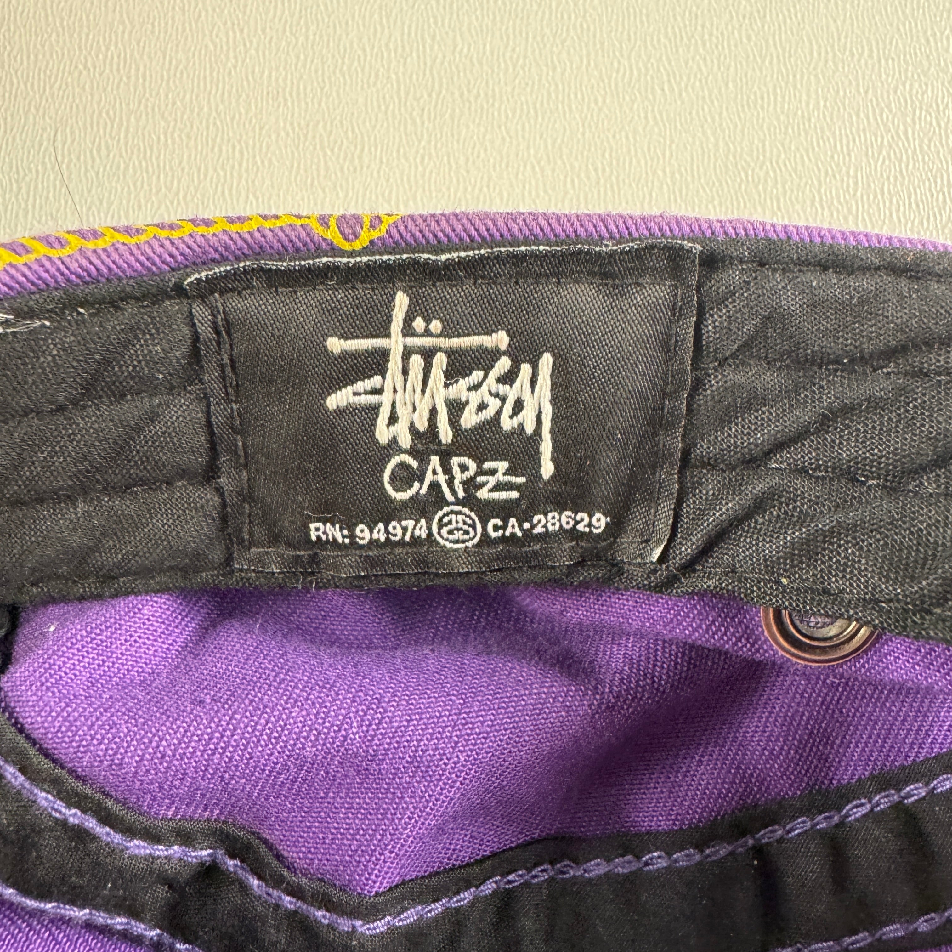 Stussy Gold Chains Purple Cap (OS)