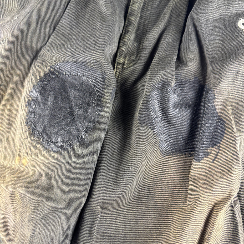 9090 Painted Distressed Grey Pants (L)