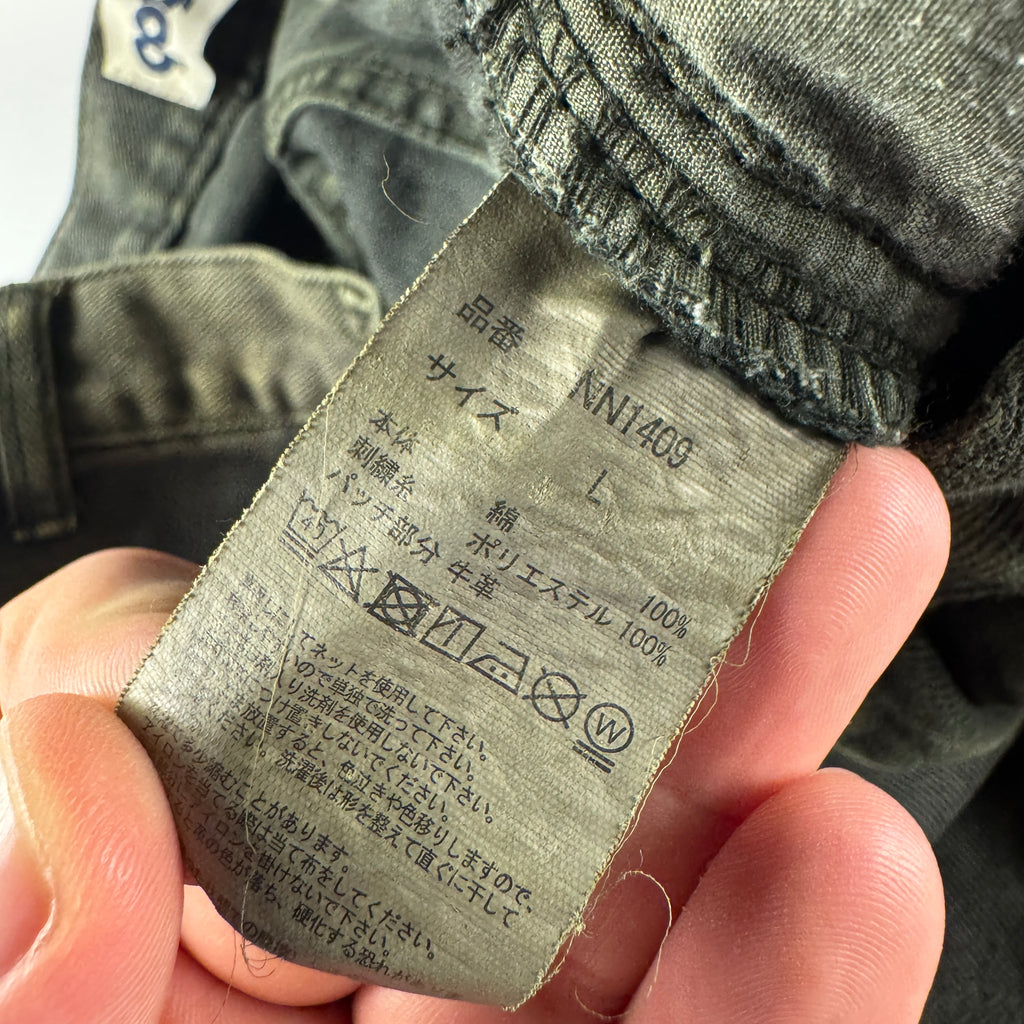 9090 Painted Distressed Grey Pants (L)