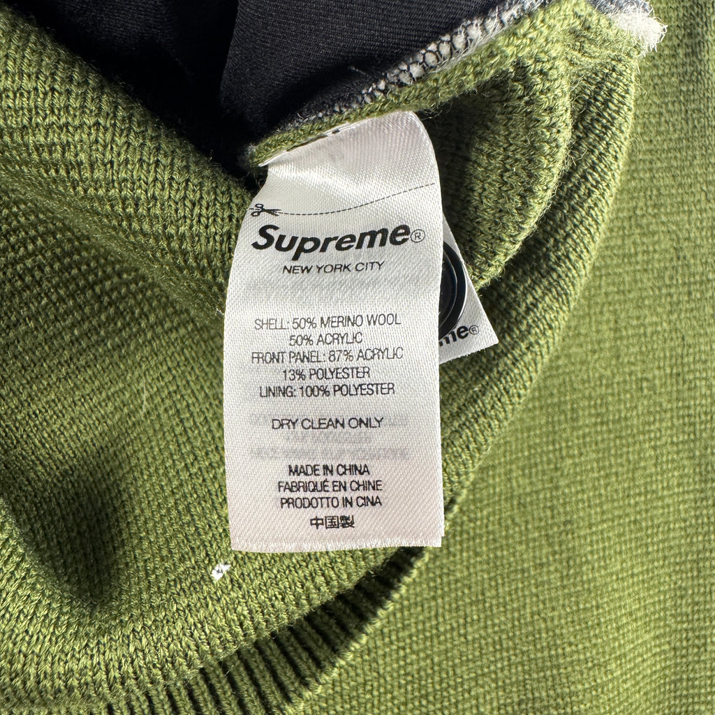 Supreme Cow Print Green Moss Cardigan (S)