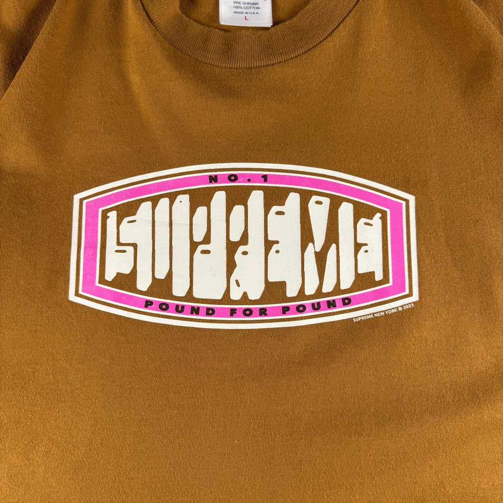 Supreme Pound Brown Tee (L)