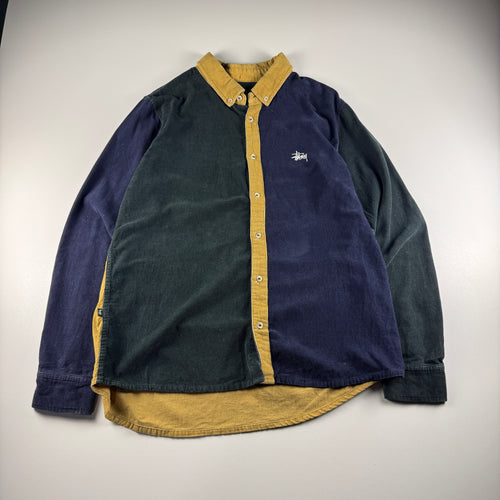 Stussy Corduroy Denim Mix L/S Shirt (M)