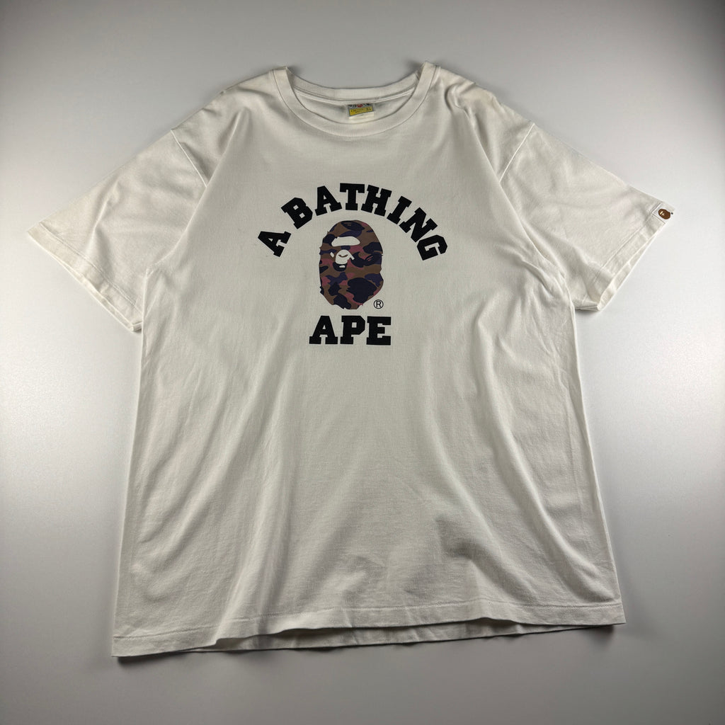 BAPE Camo College White Tee (XL)
