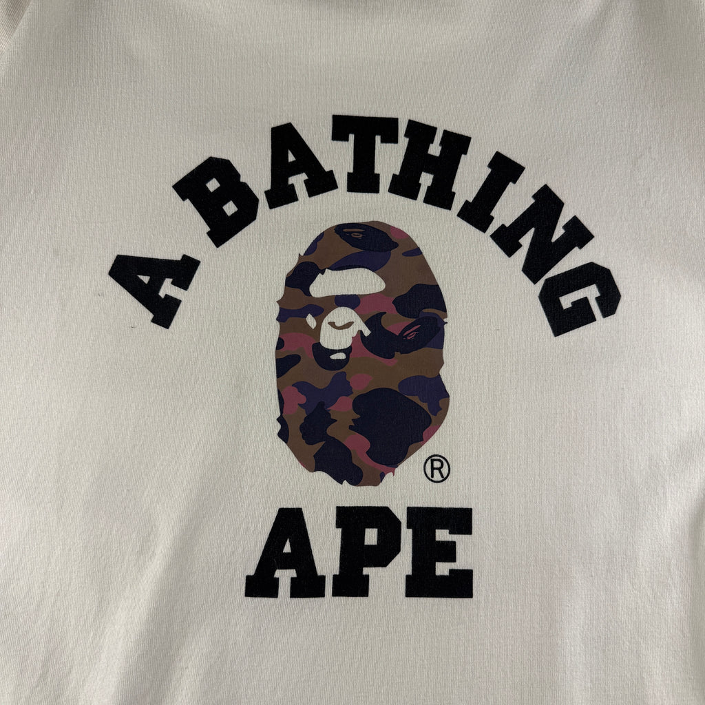 BAPE Camo College White Tee (XL)