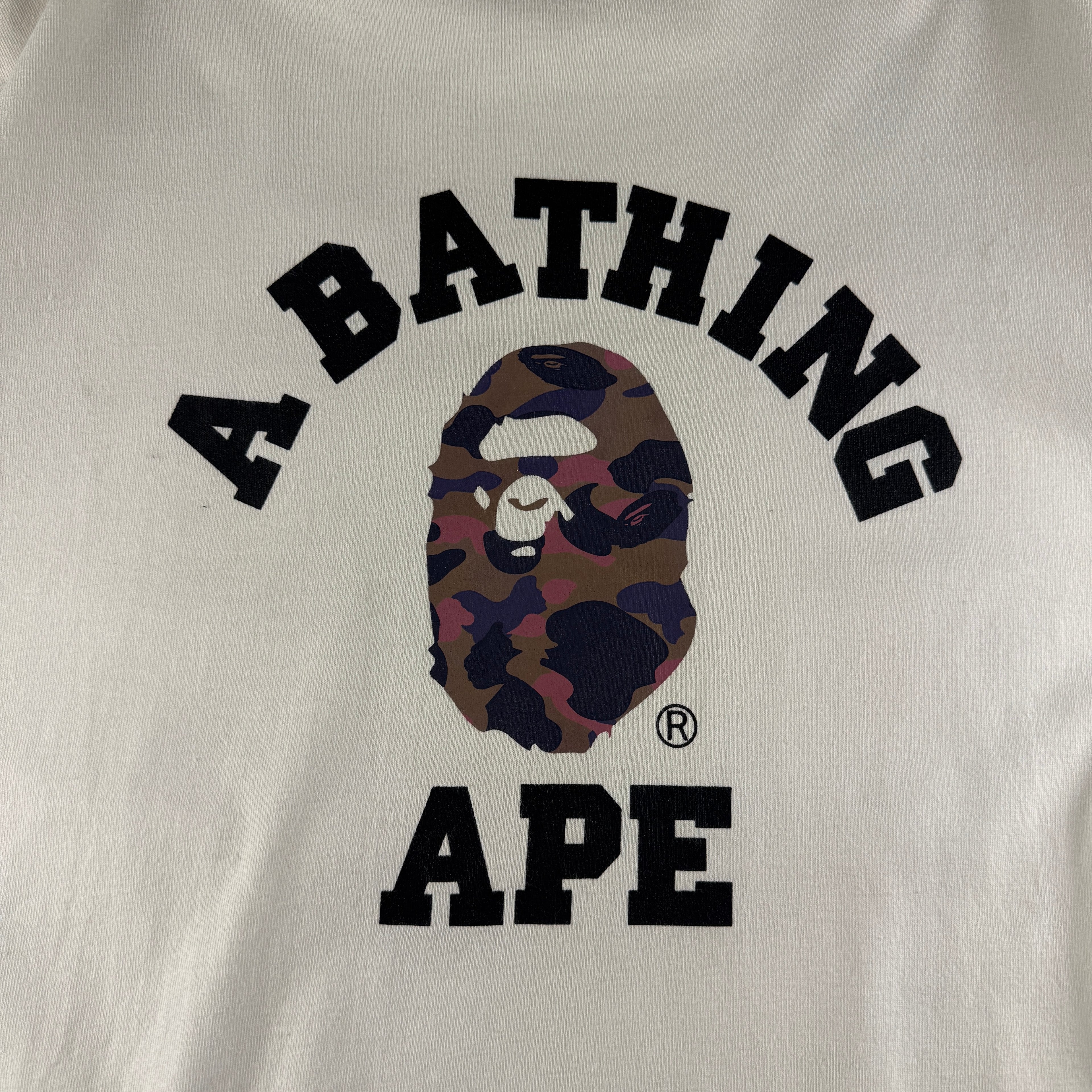 BAPE Camo College White Tee (XL)