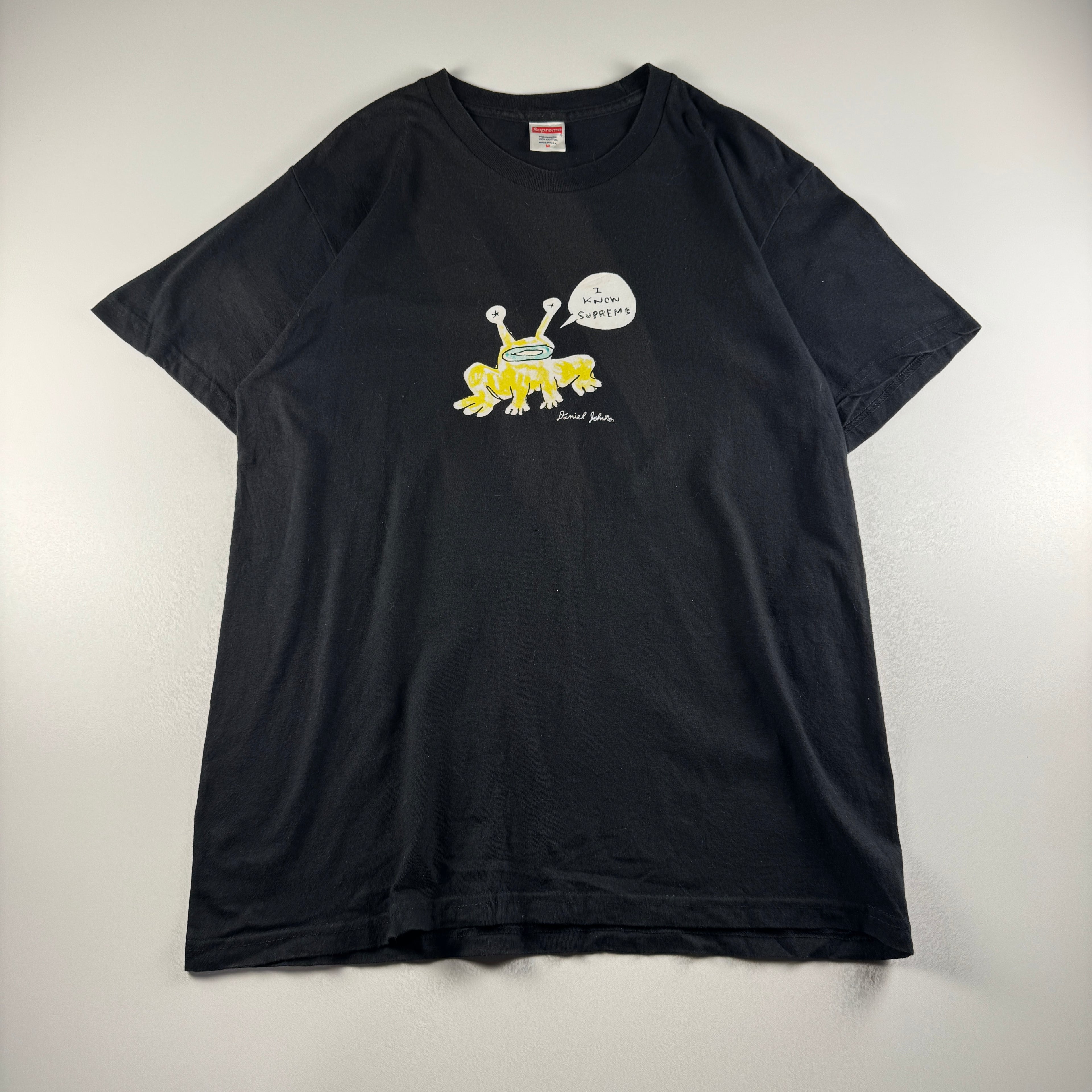 Supreme x Daniel Johnston Frog Black Tee (M)