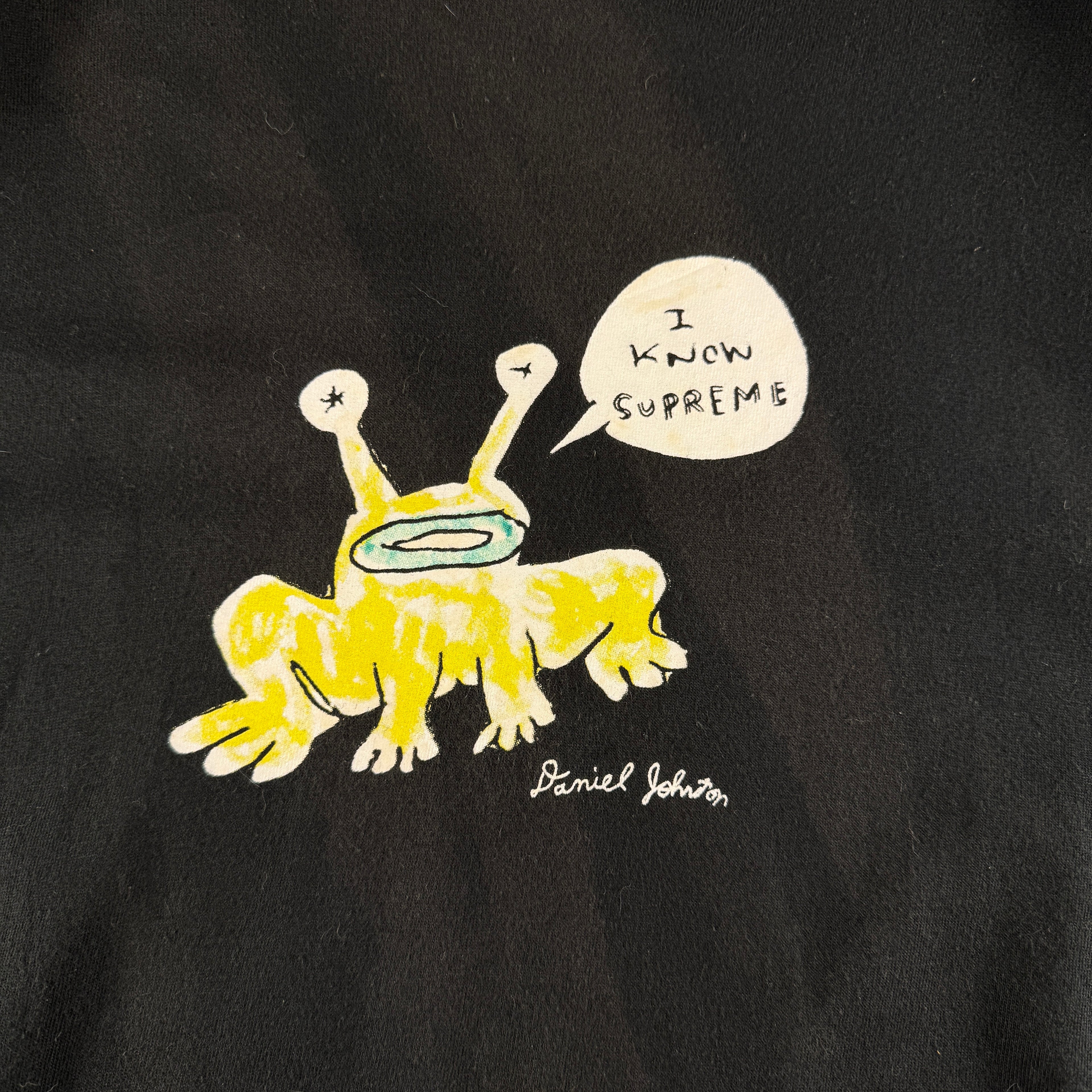 Supreme x Daniel Johnston Frog Black Tee (M)