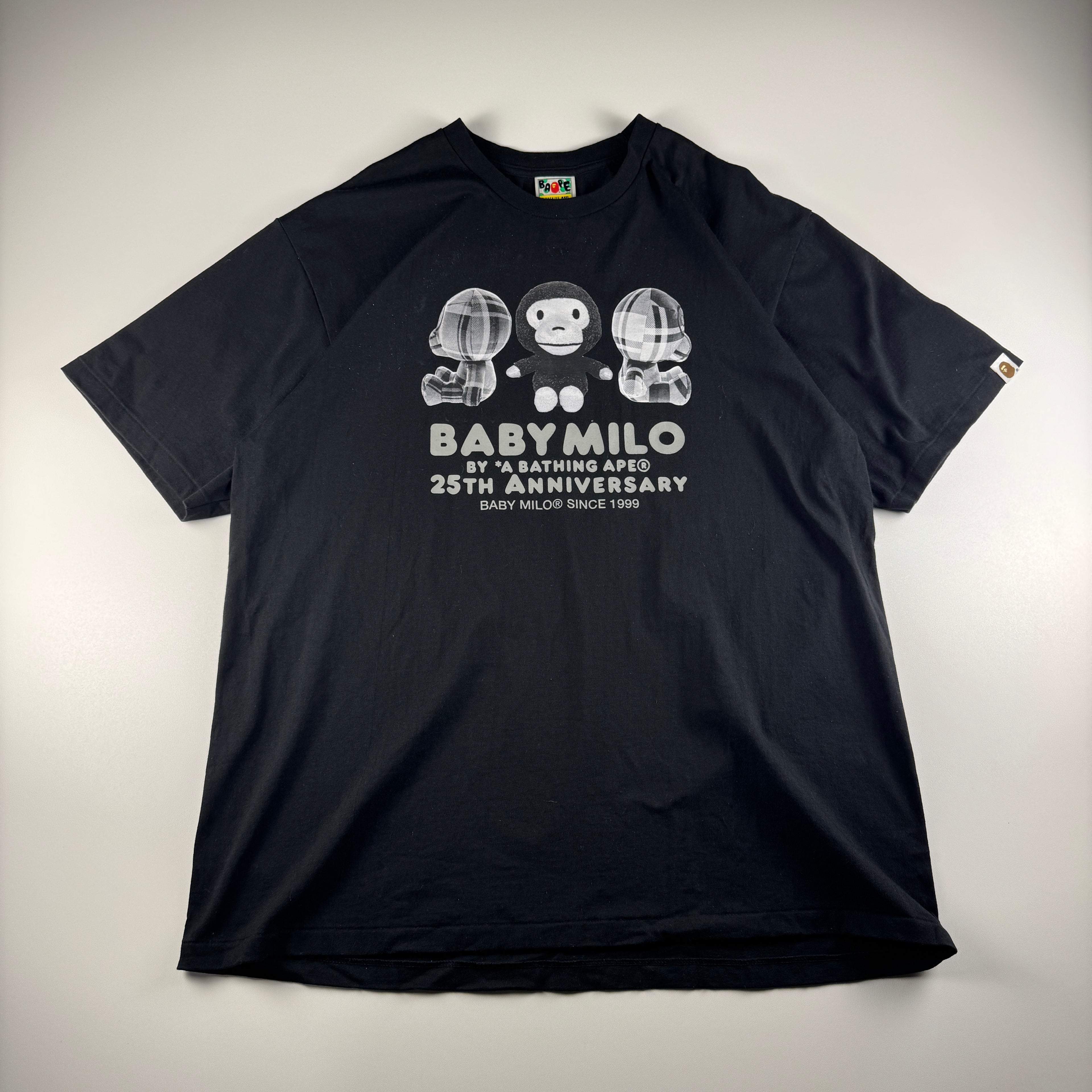 BAPE 25th Anniversary Baby Milo Black Tee (XXL)