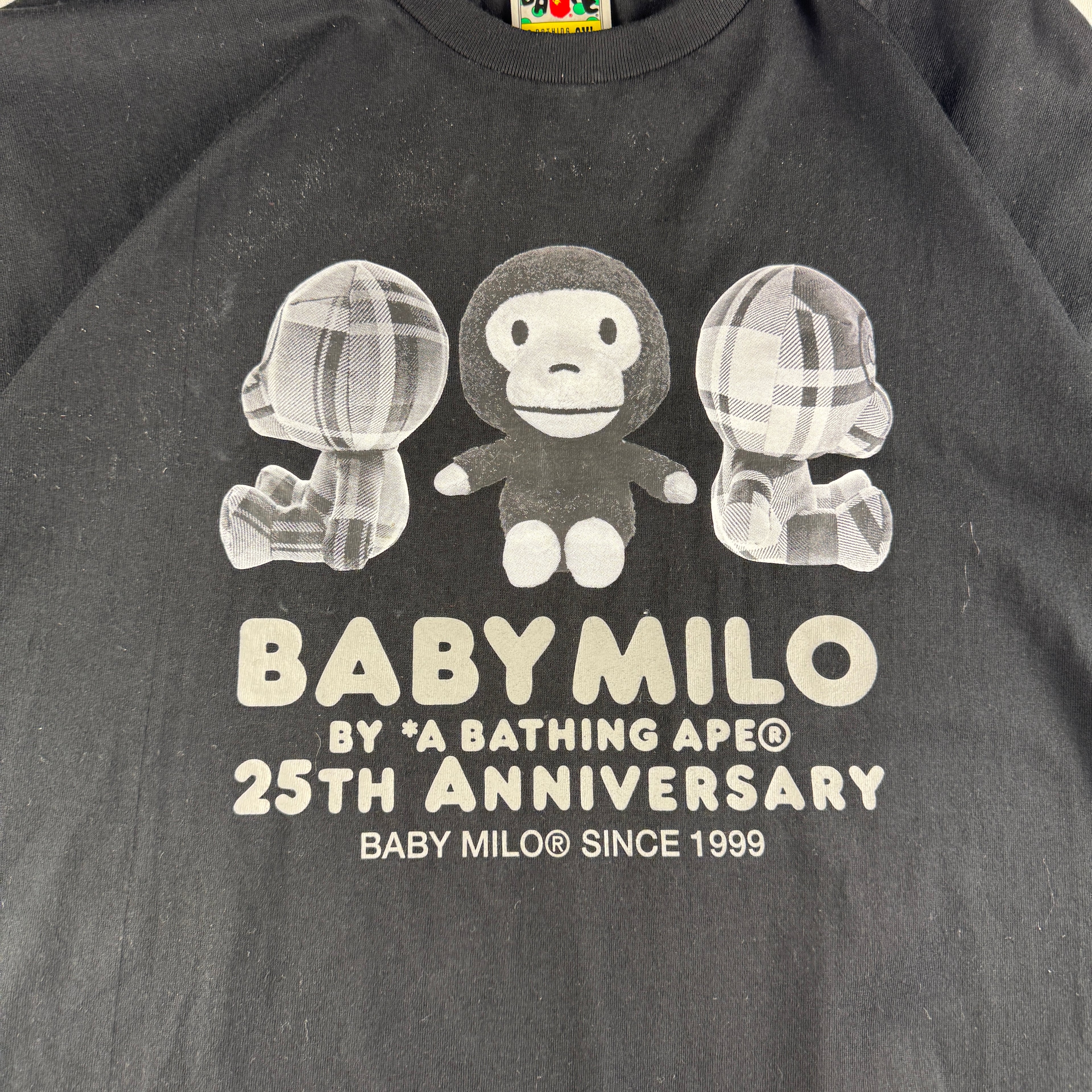 BAPE 25th Anniversary Baby Milo Black Tee (XXL)