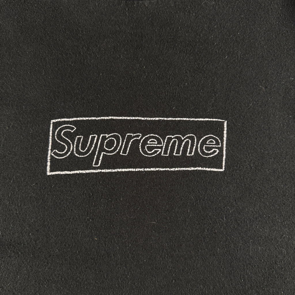 Supreme x Kaws Chalk Box Logo Black Tee (M)