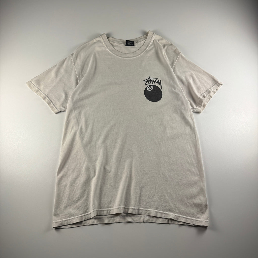 Stussy 8-Ball White Tee (M)