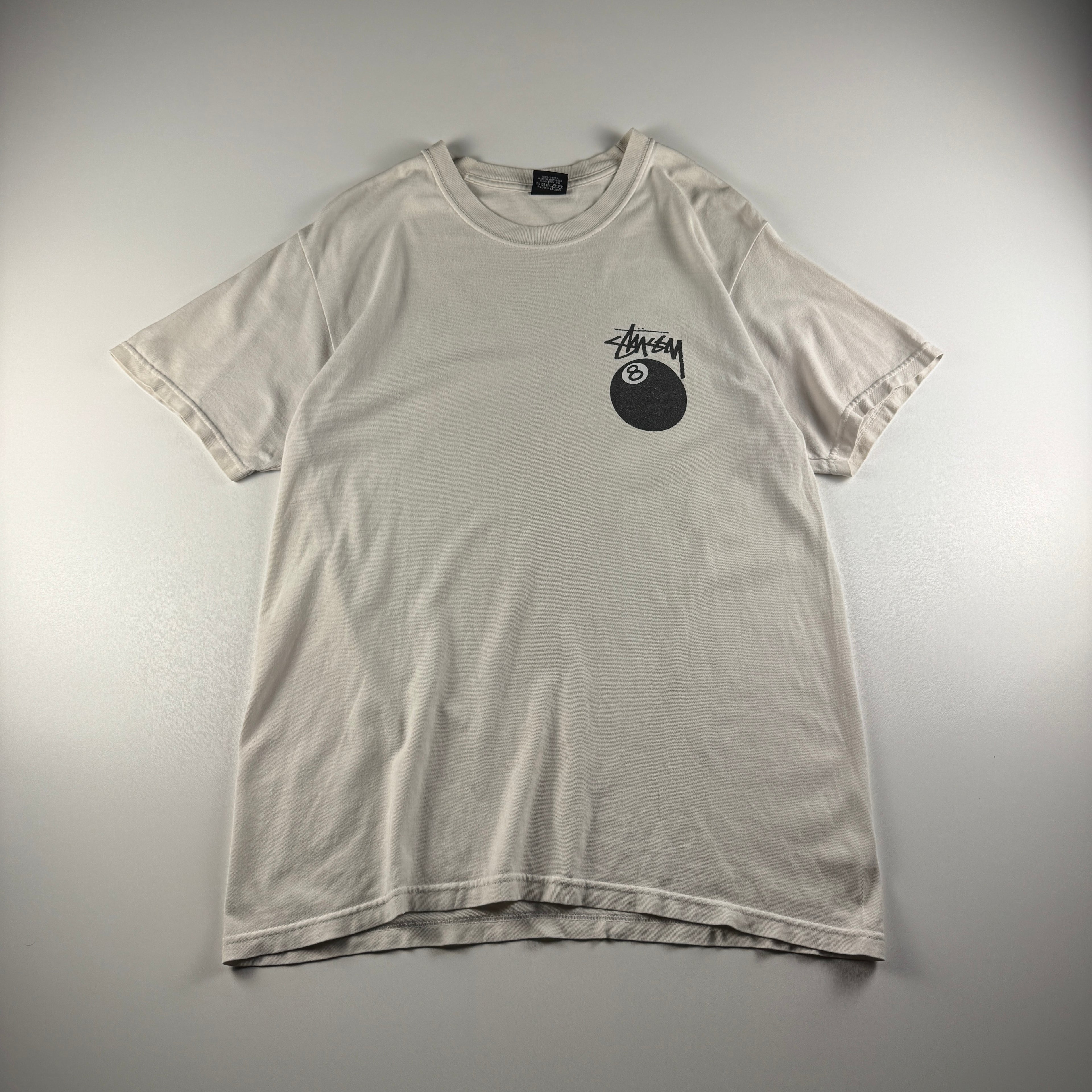 Stussy 8-Ball White Tee (M)