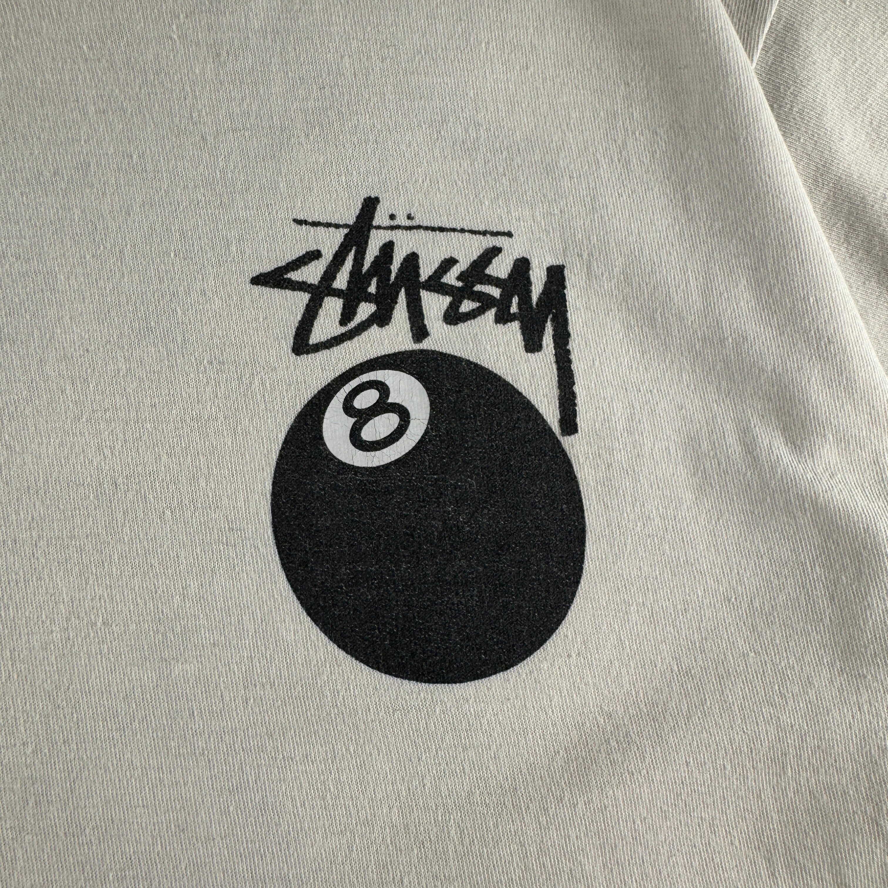 Stussy 8-Ball White Tee (M)