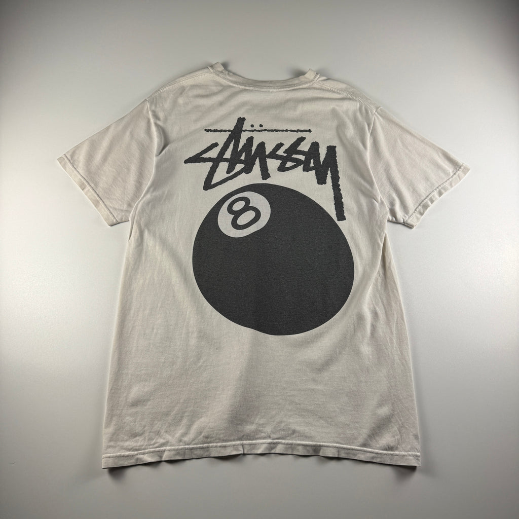 Stussy 8-Ball White Tee (M)
