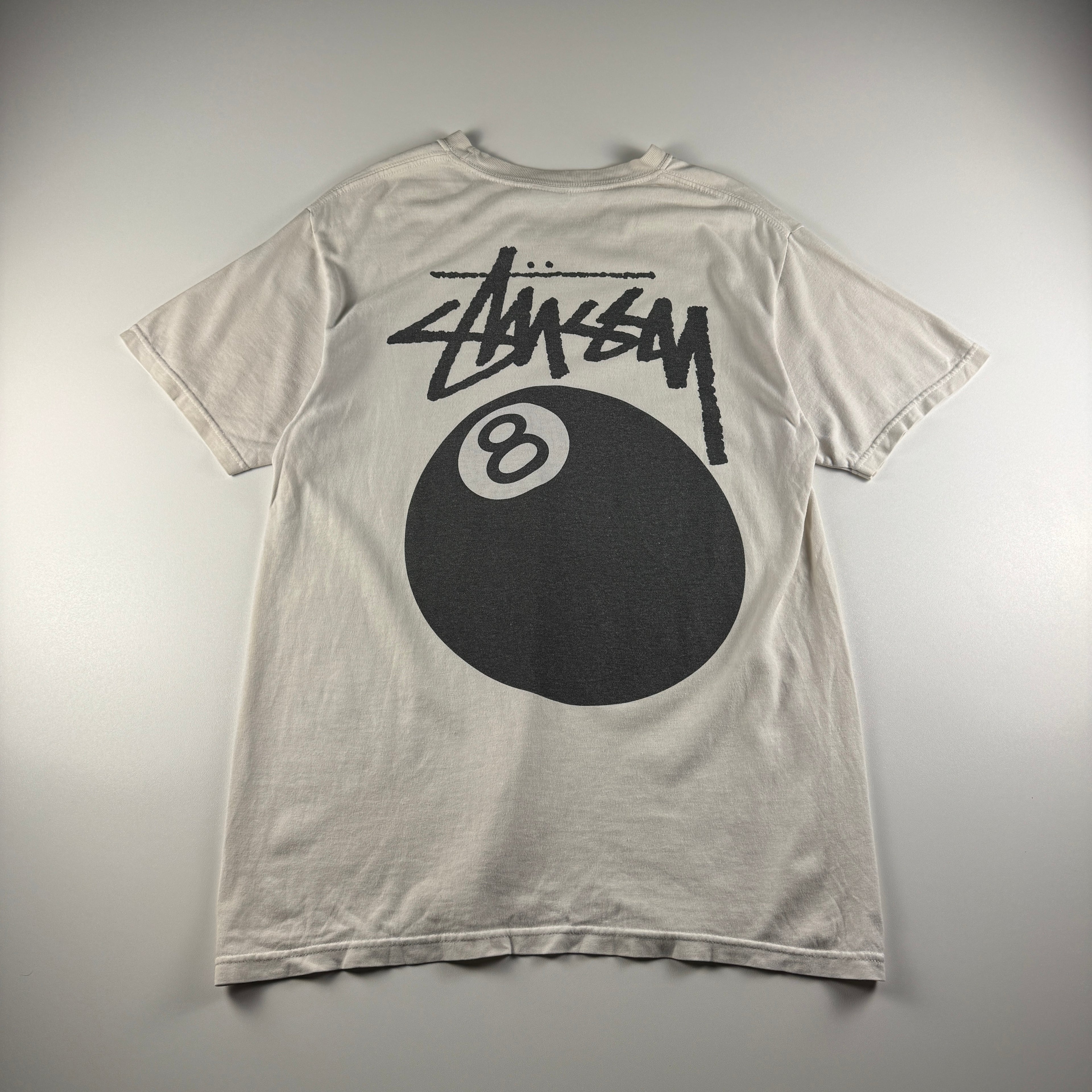 Stussy 8-Ball White Tee (M)