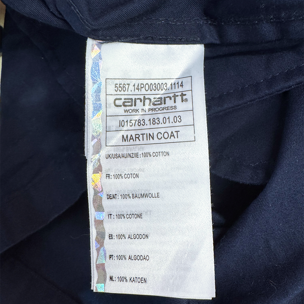 Carhartt Blue Martin Coat (S)