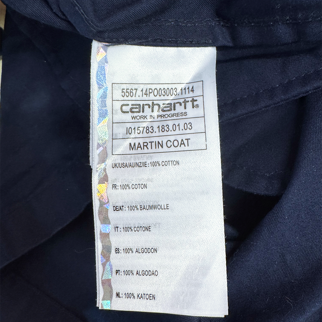 Carhartt Blue Martin Coat (S)