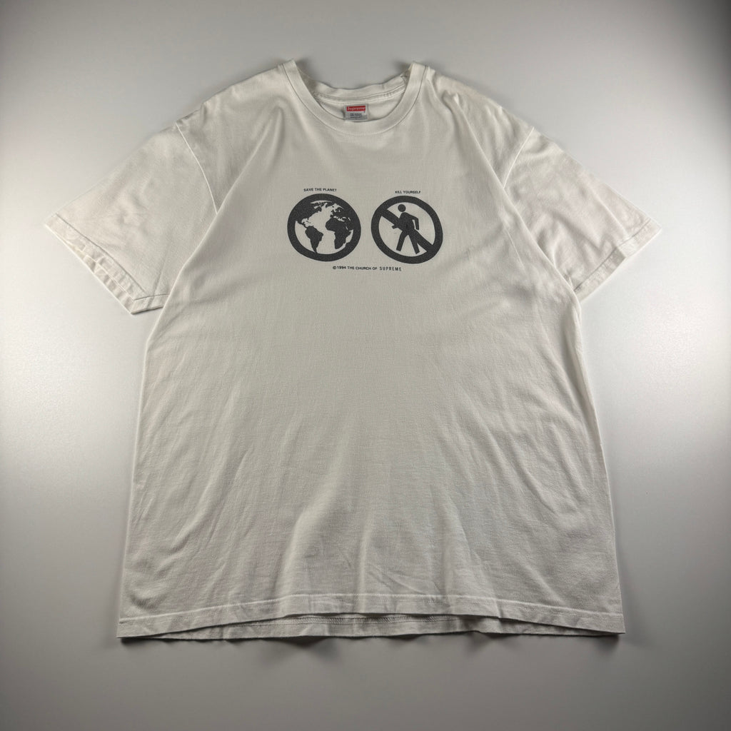 Supreme Save The Planet White Tee (L)