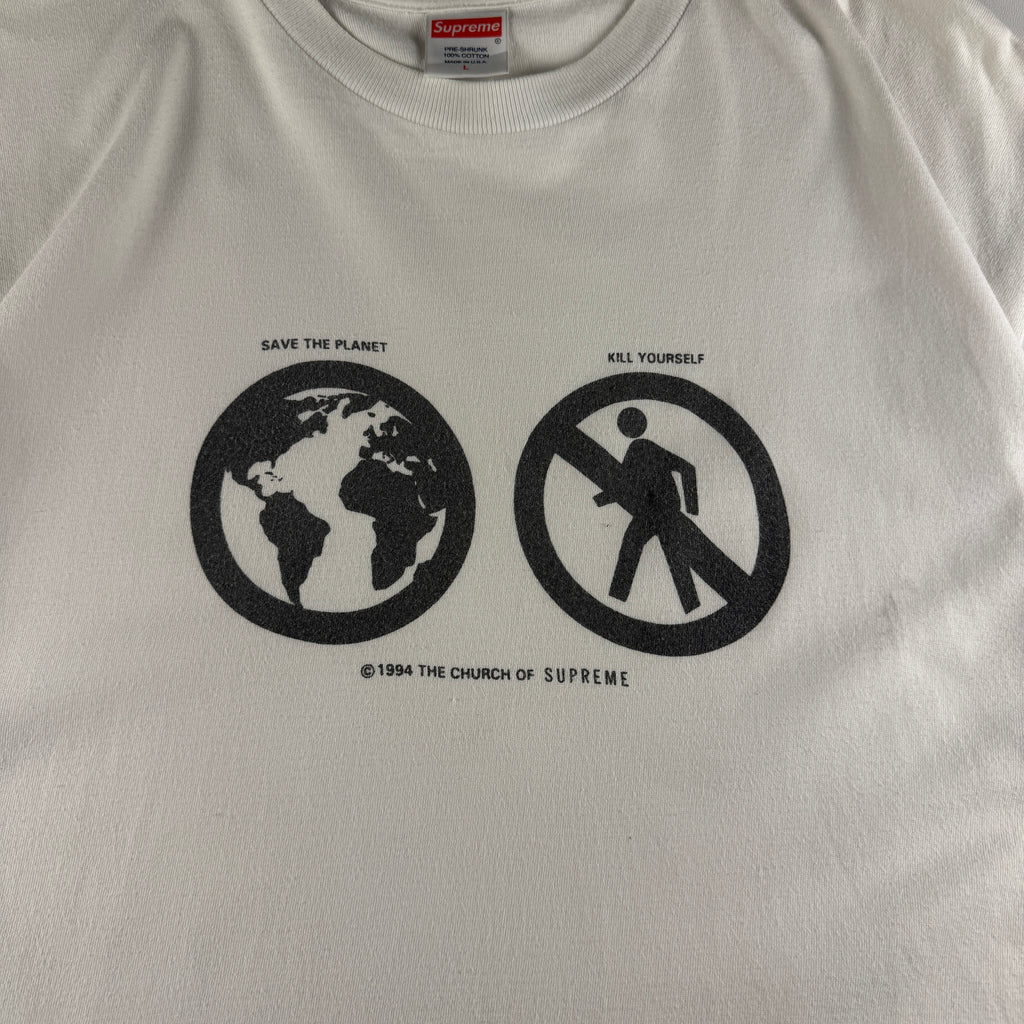 Supreme Save The Planet White Tee (L)