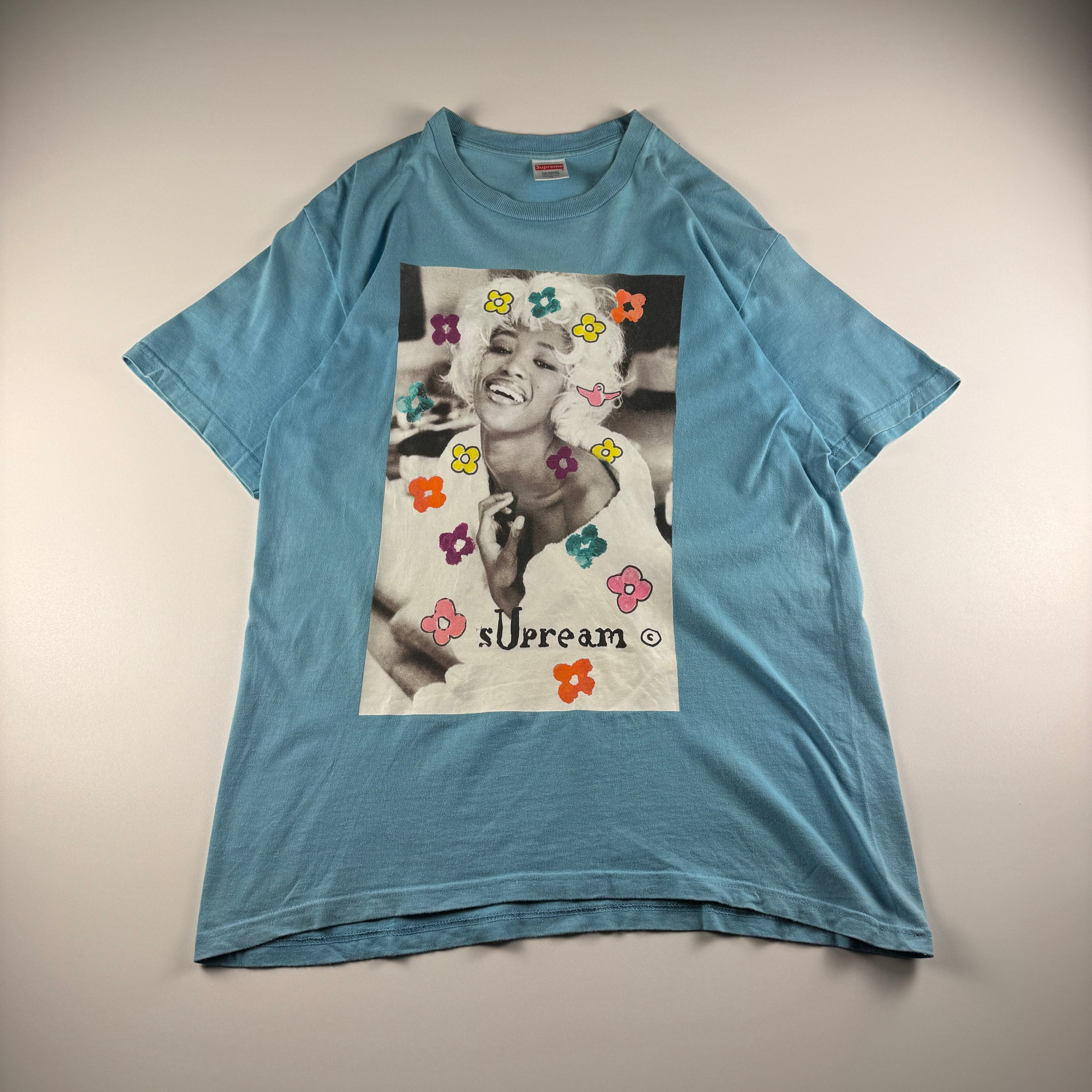 Supreme Naomi Campbell Blue Tee (M)