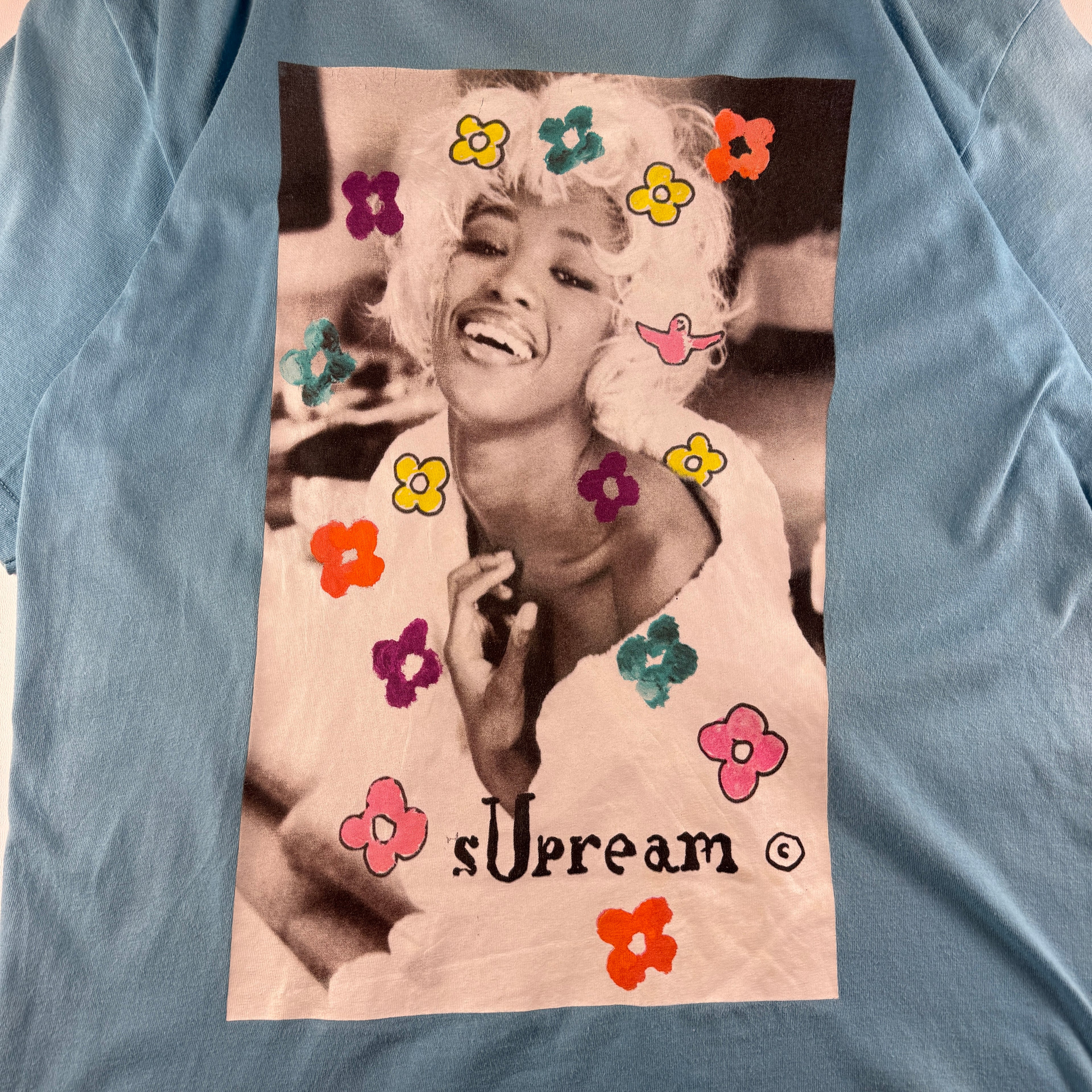 Supreme Naomi Campbell Blue Tee (M)