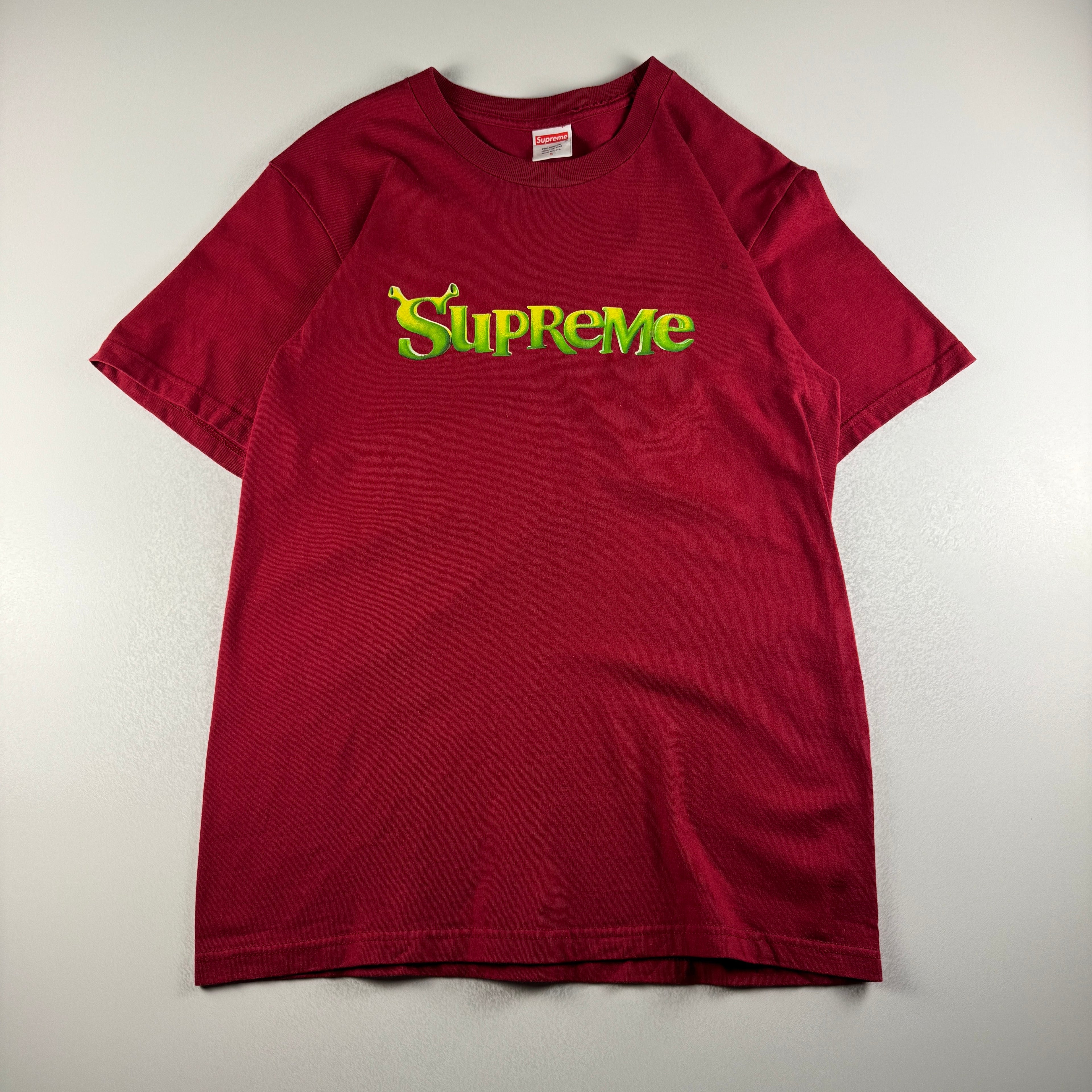 Supreme x Shrek Logo Red Tee (S)