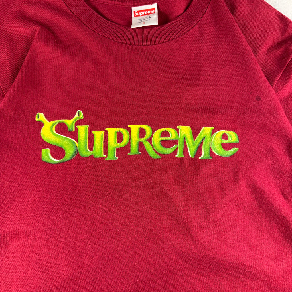 Supreme x Shrek Logo Red Tee (S)
