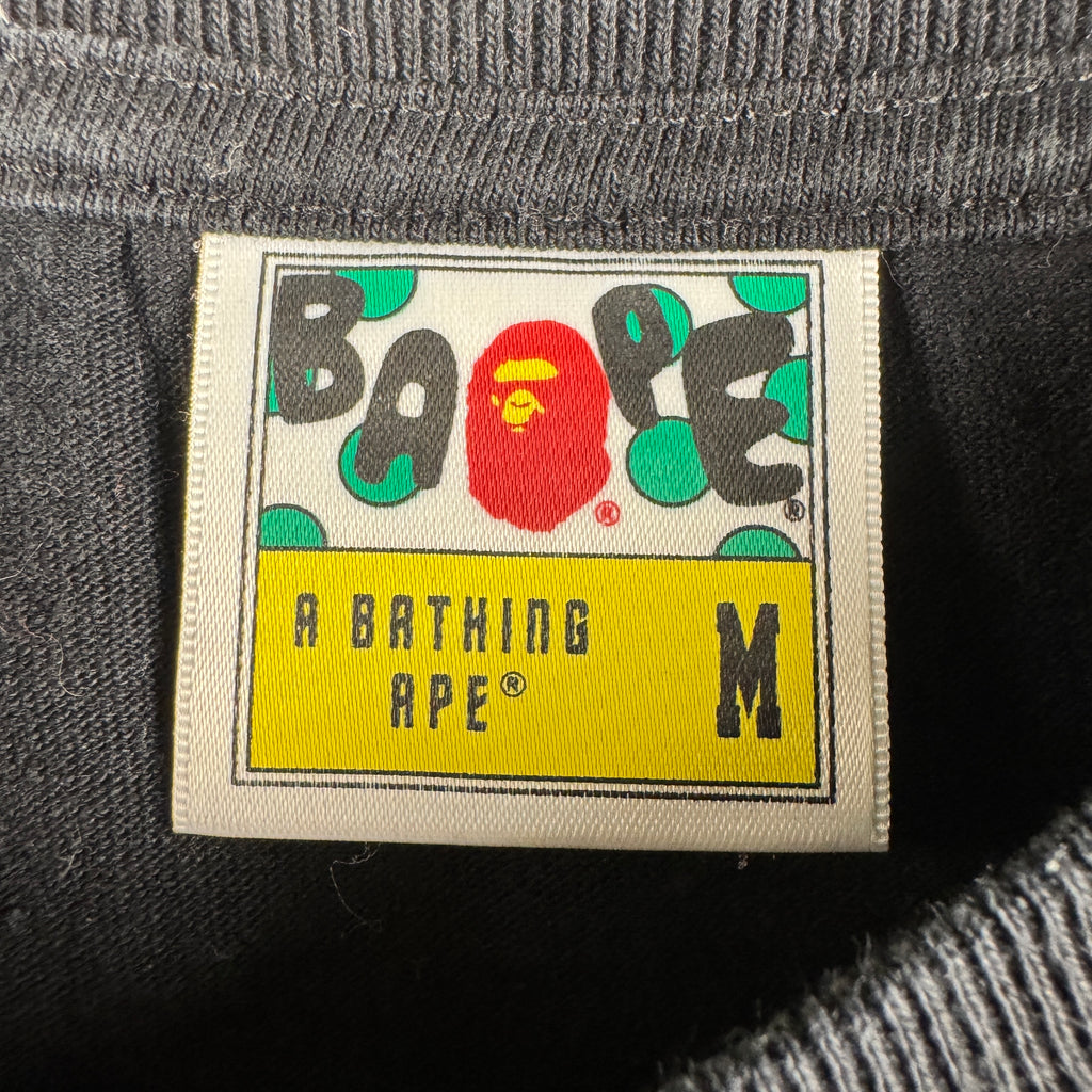 BAPE Check Logo Bape Black Tee (M)