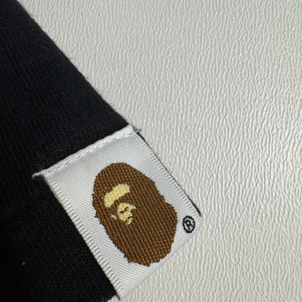 BAPE Check Logo Bape Black Tee (M)