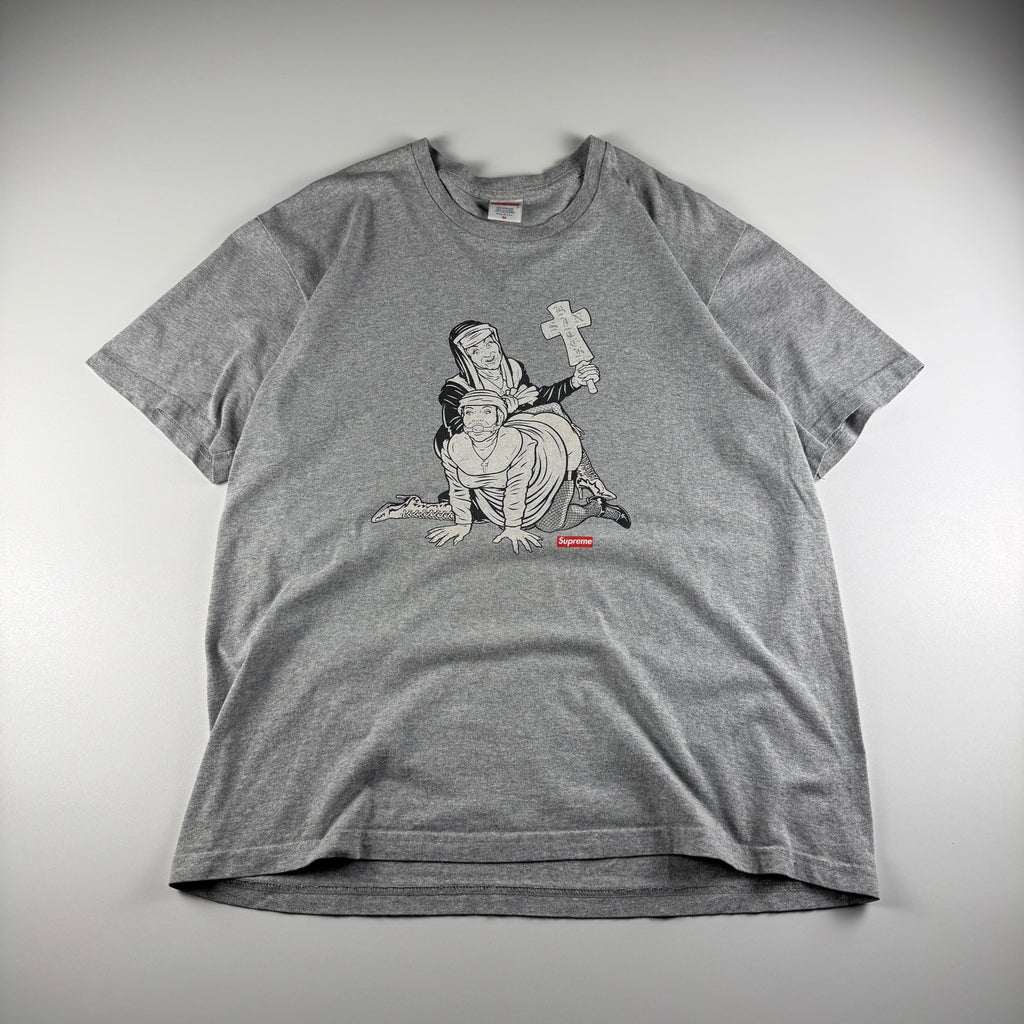 Supreme Nuns Heather Grey Tee (M)