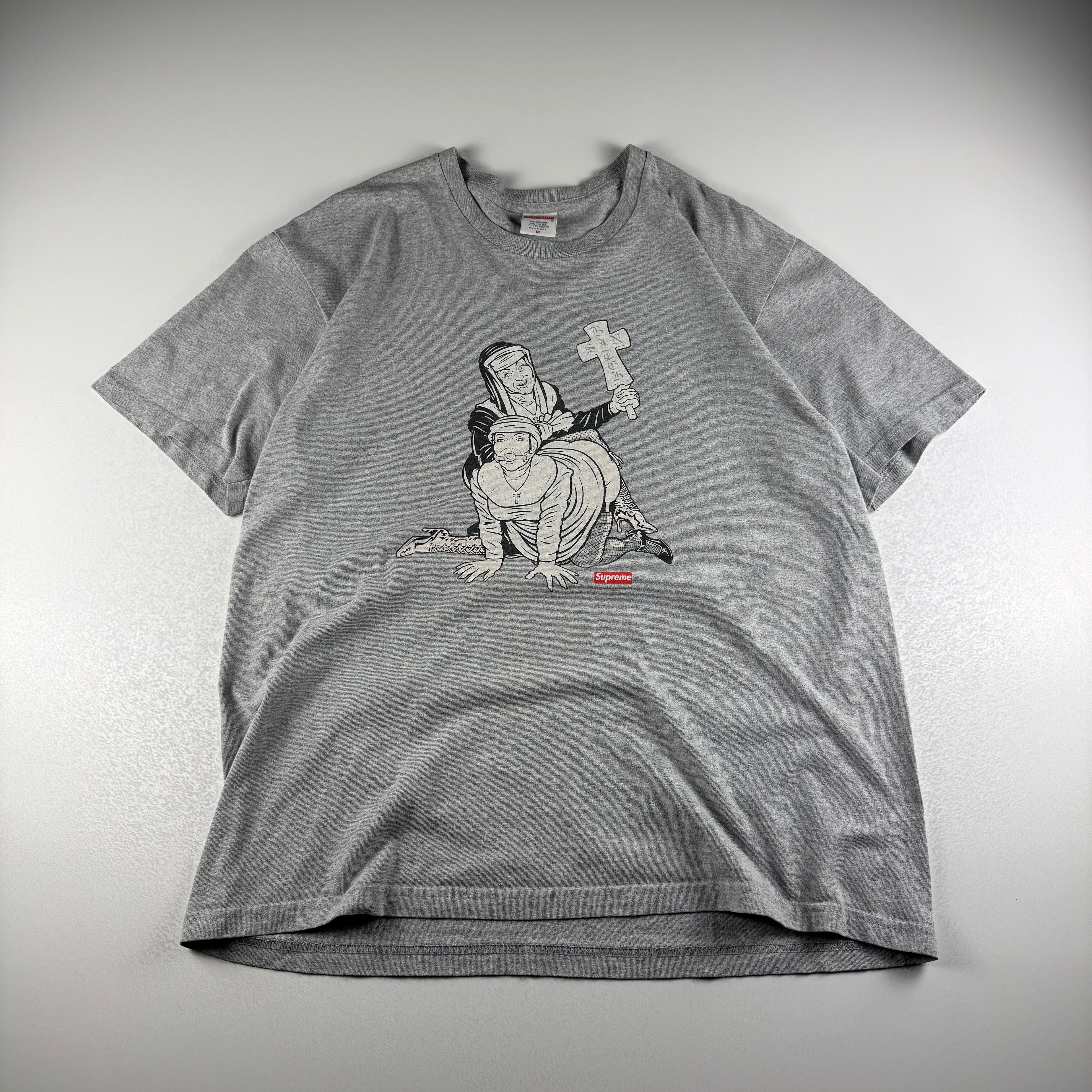 Supreme Nuns Heather Grey Tee (M)