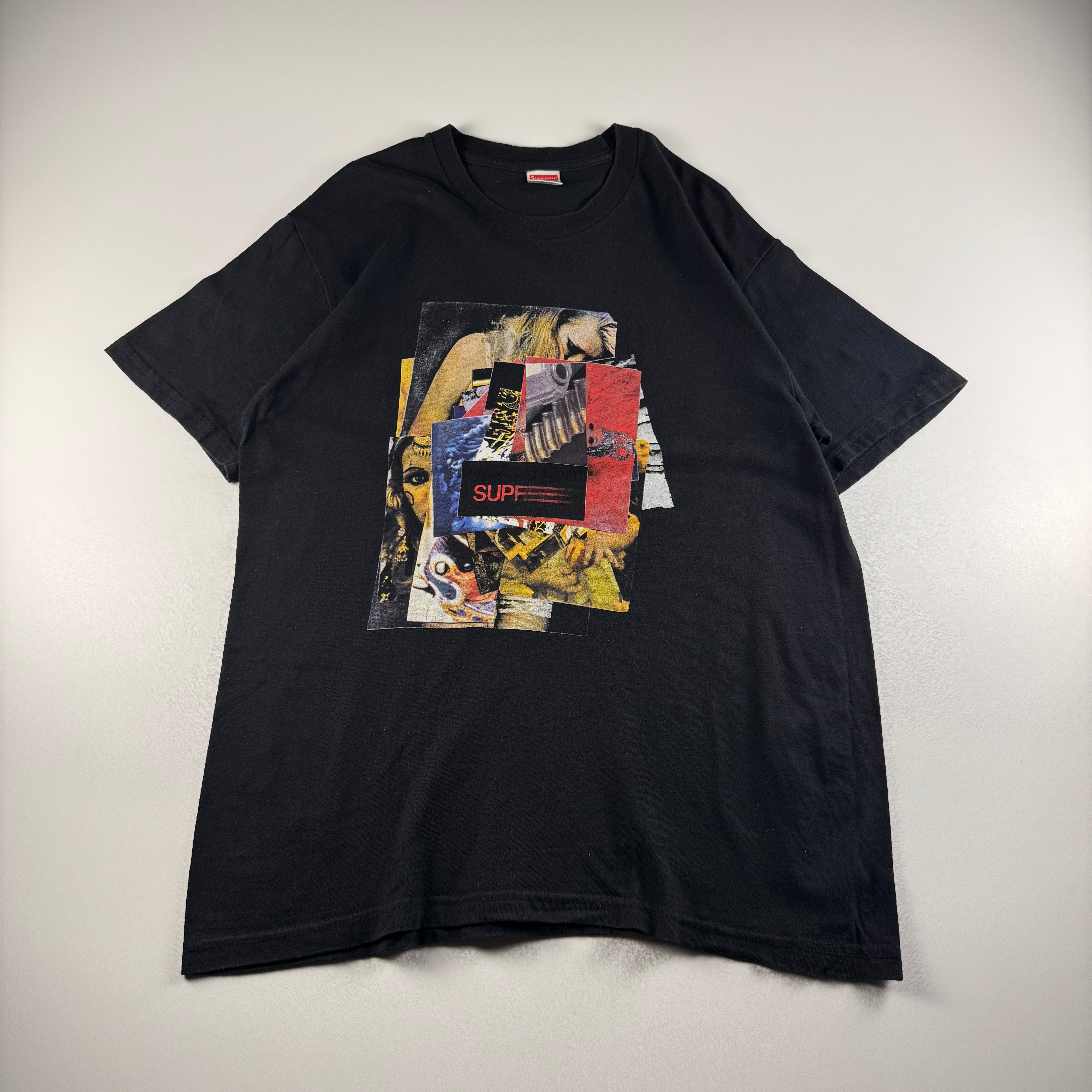Supreme Stack Black Tee (M)