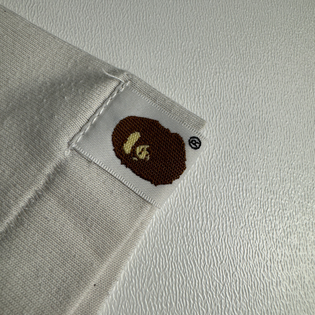BAPE Logo White Tee (L)