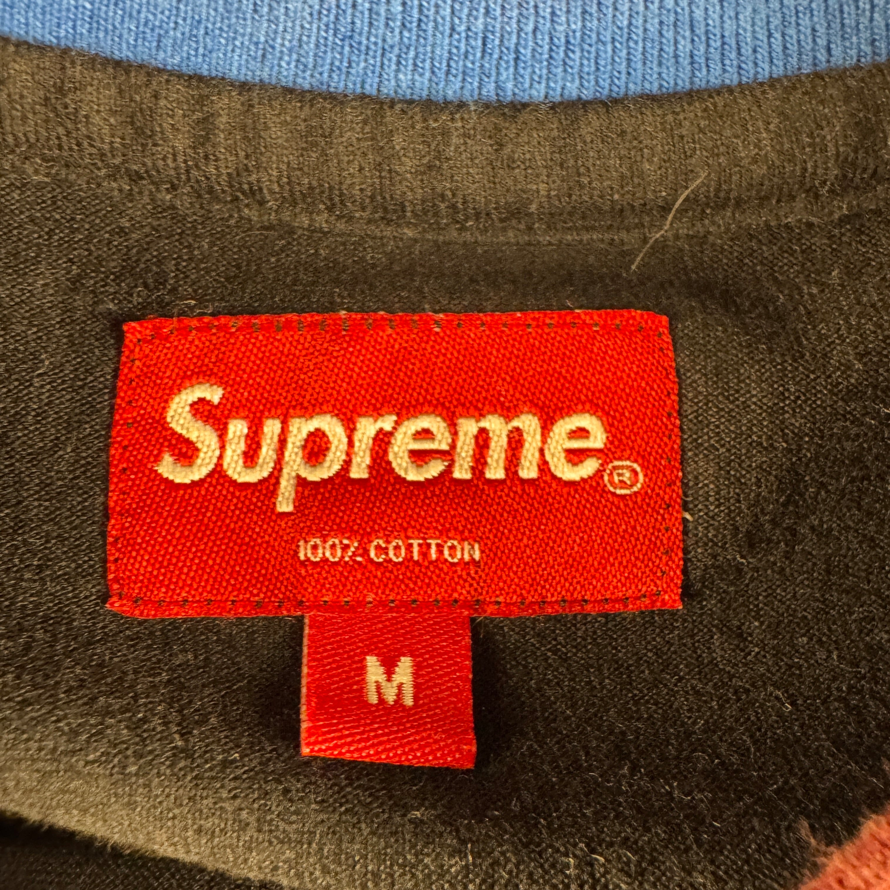 Supreme Split Rib S/S Top Black Tee (M)