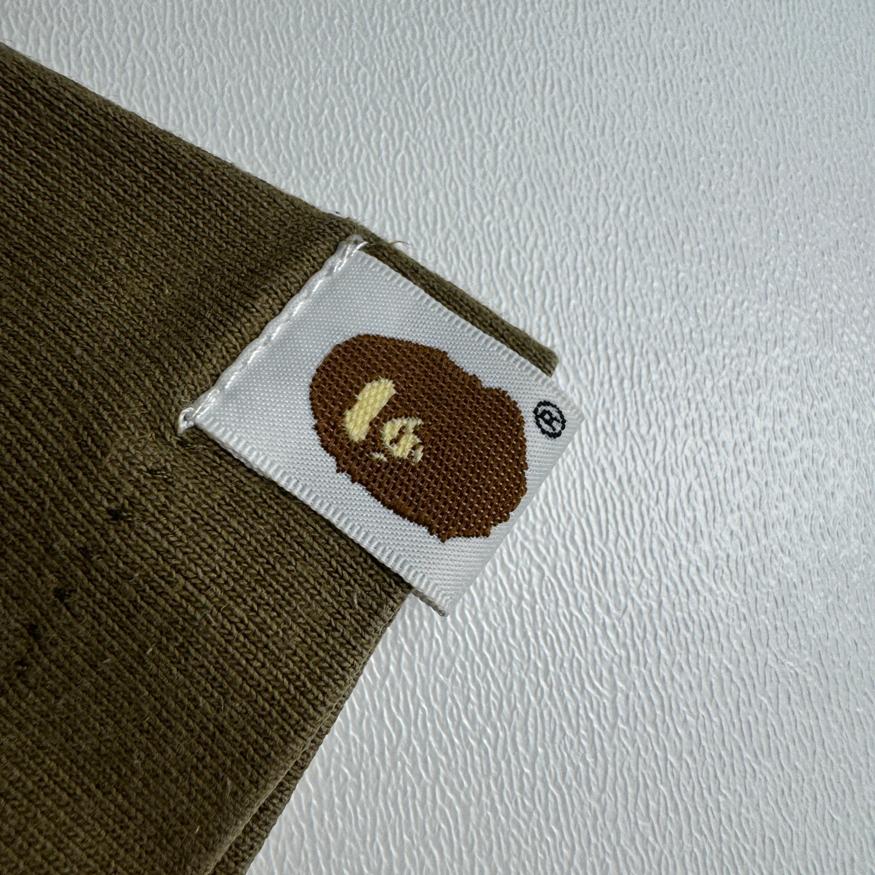 BAPE Spell Out Logo Green Tee (L)