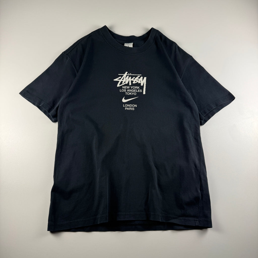 Nike x Stussy World Tour Black Tee (M)
