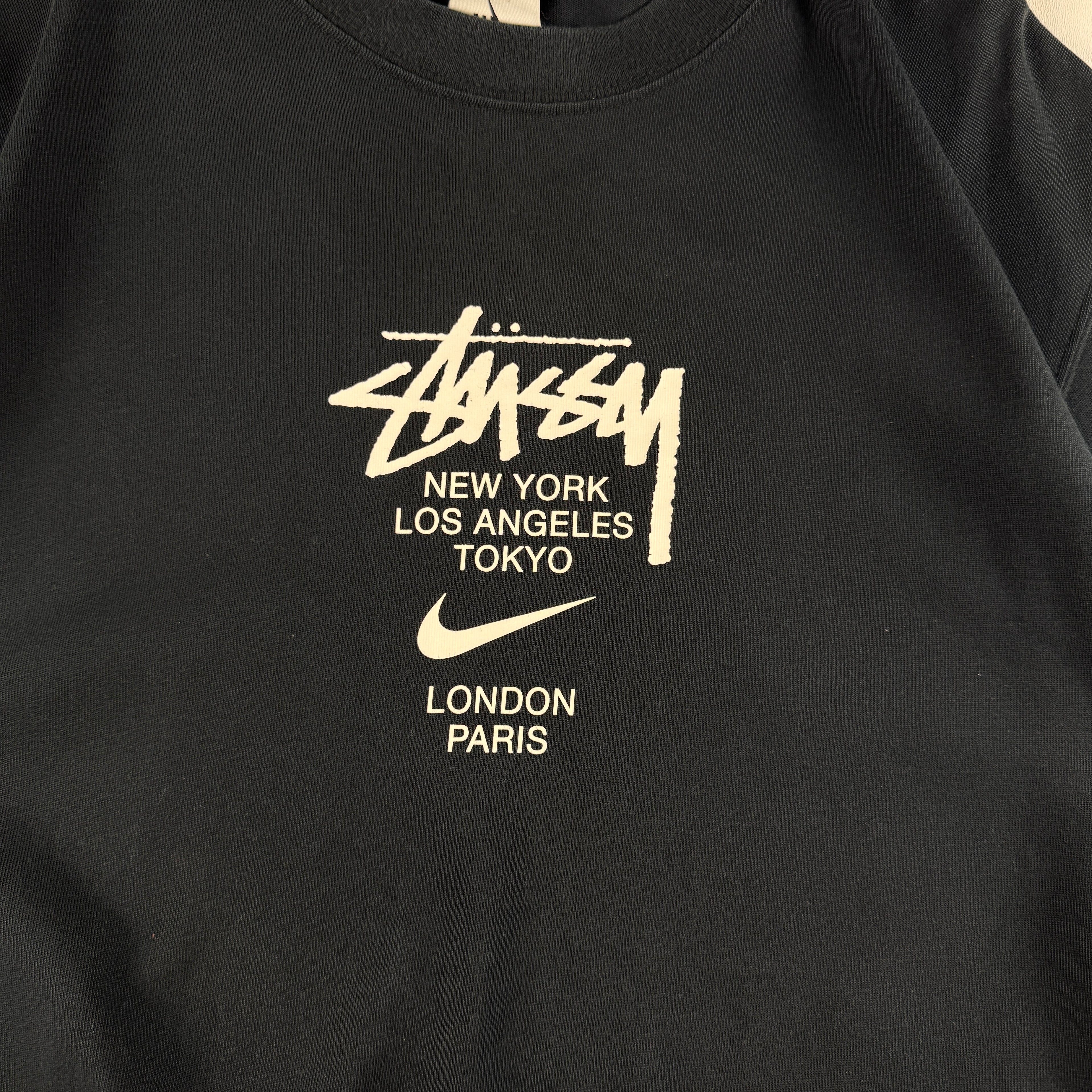 Nike x Stussy World Tour Black Tee (M)