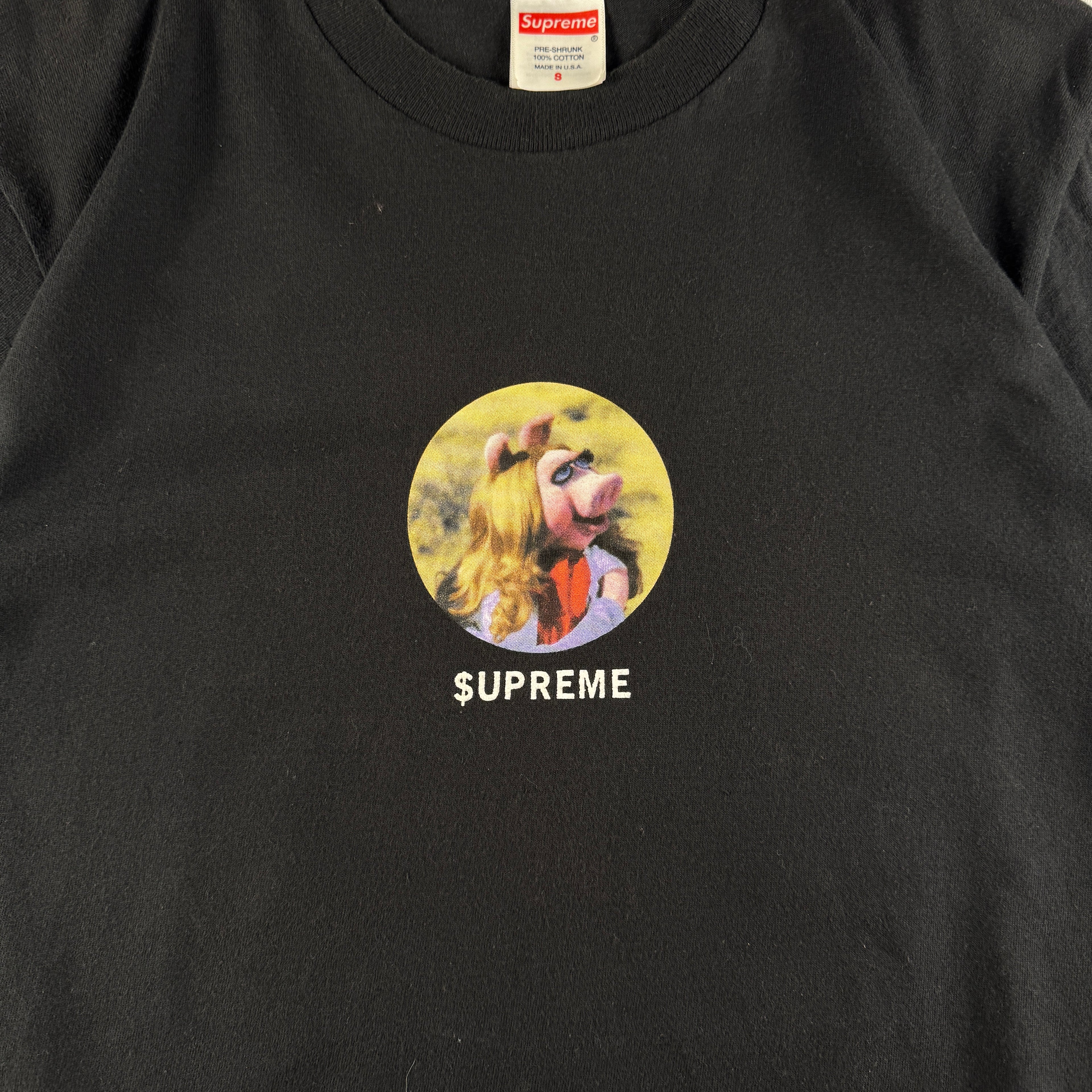 Supreme Miss Piggy Black Tee (S)