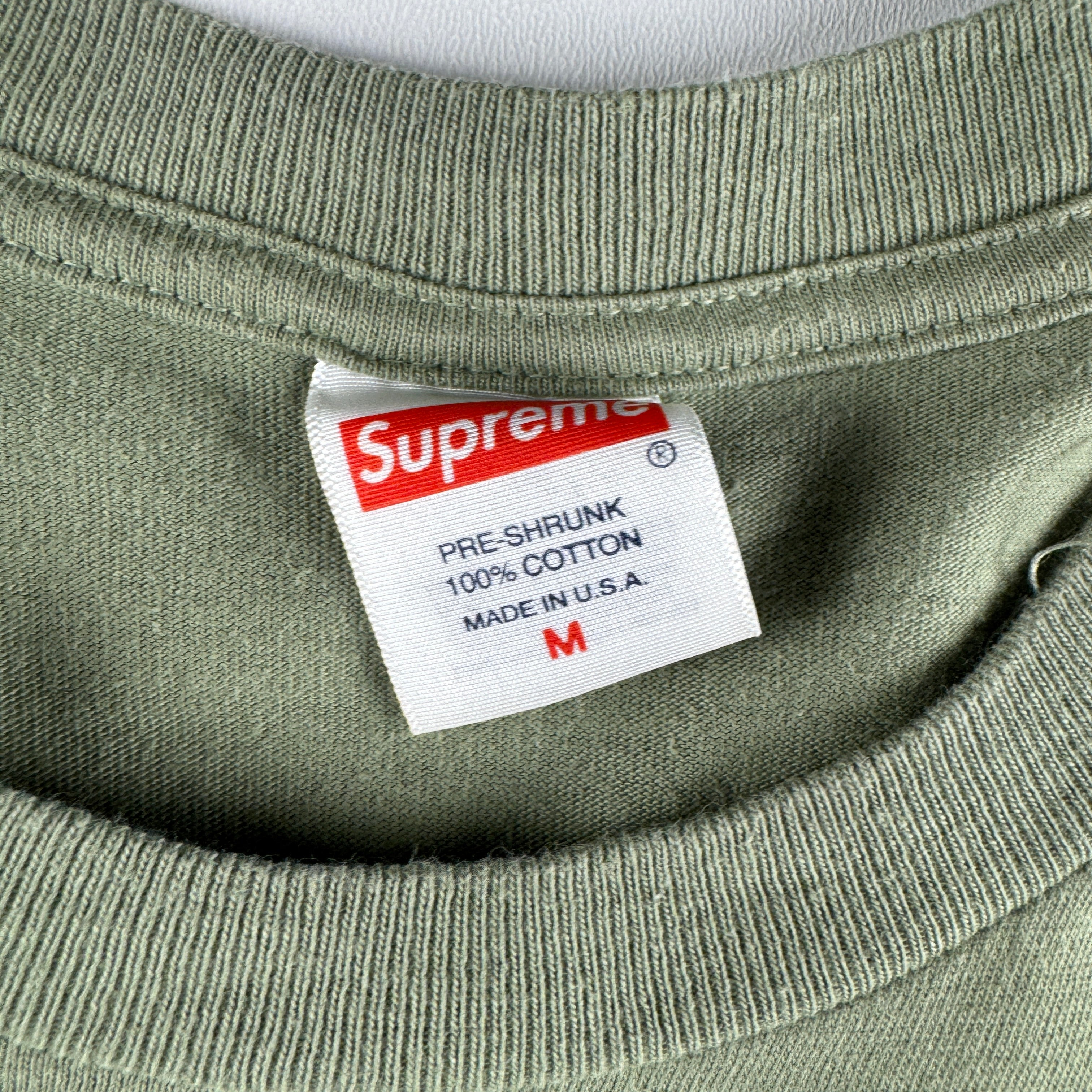 Supreme Don't Fuck Around Olive Tee (M)