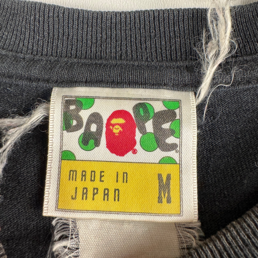 BAPE Big Head Camo Black Tee (M)