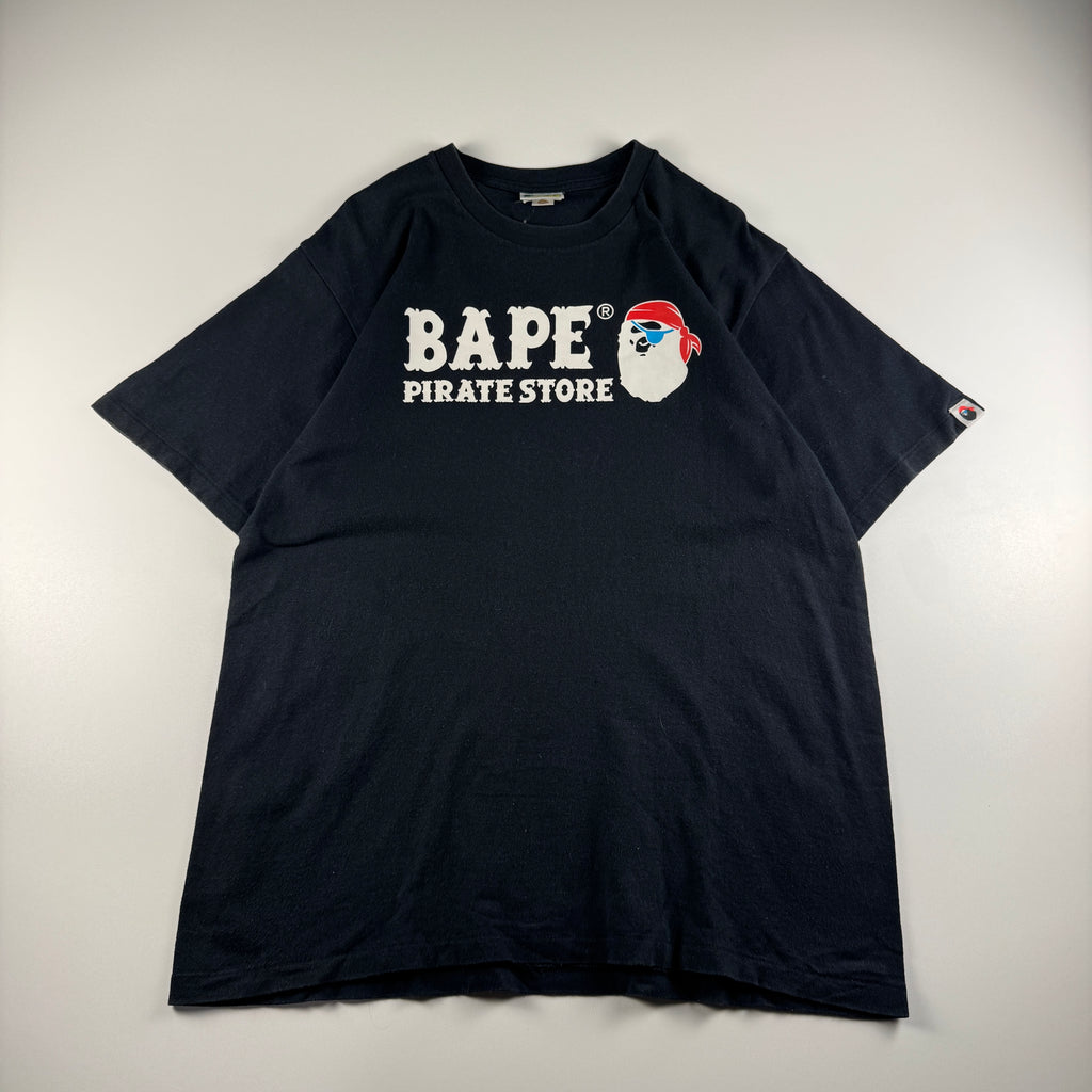 BAPE Pirate Store Black Tee (L)