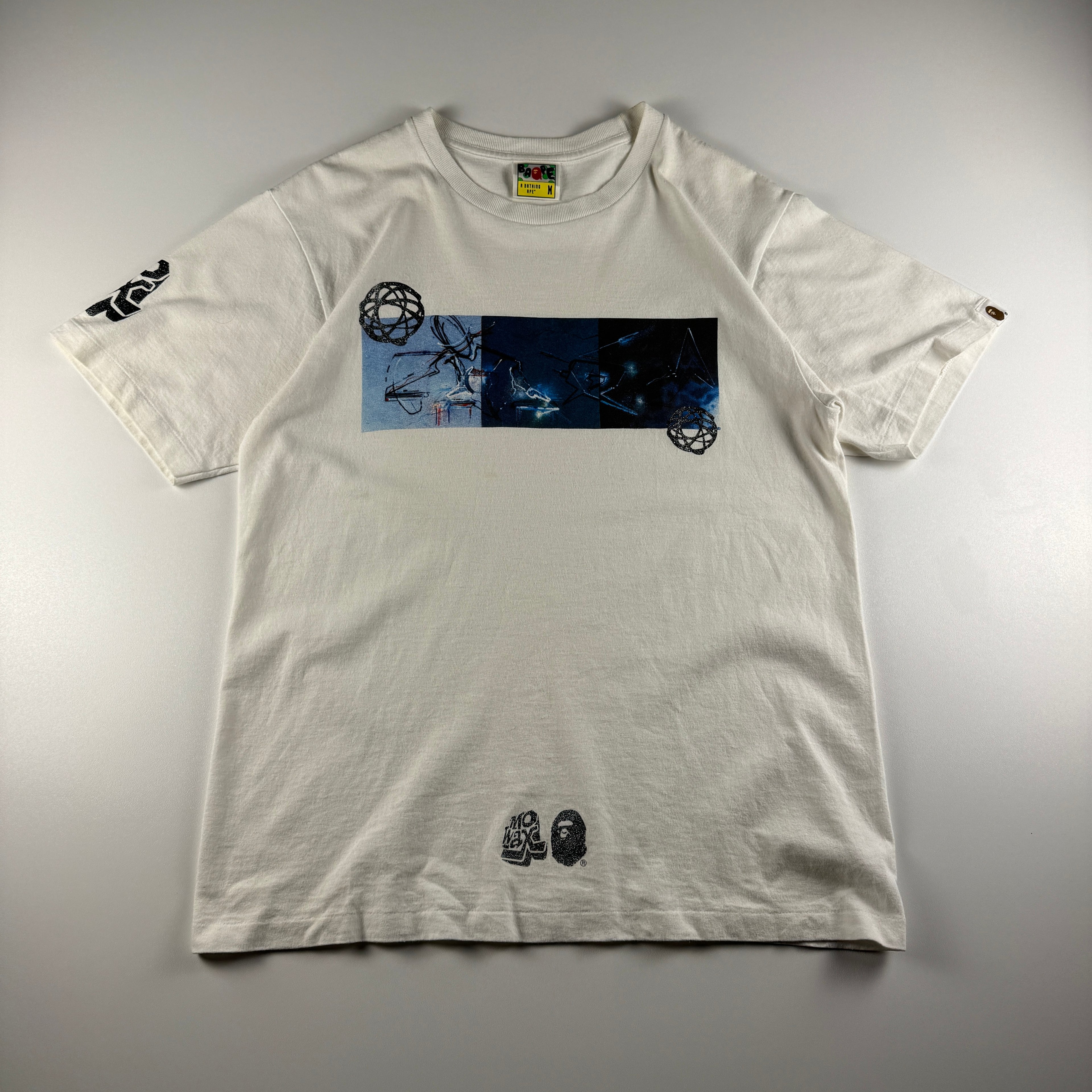 BAPE x Mo'Wax x Futura White Tee (M)